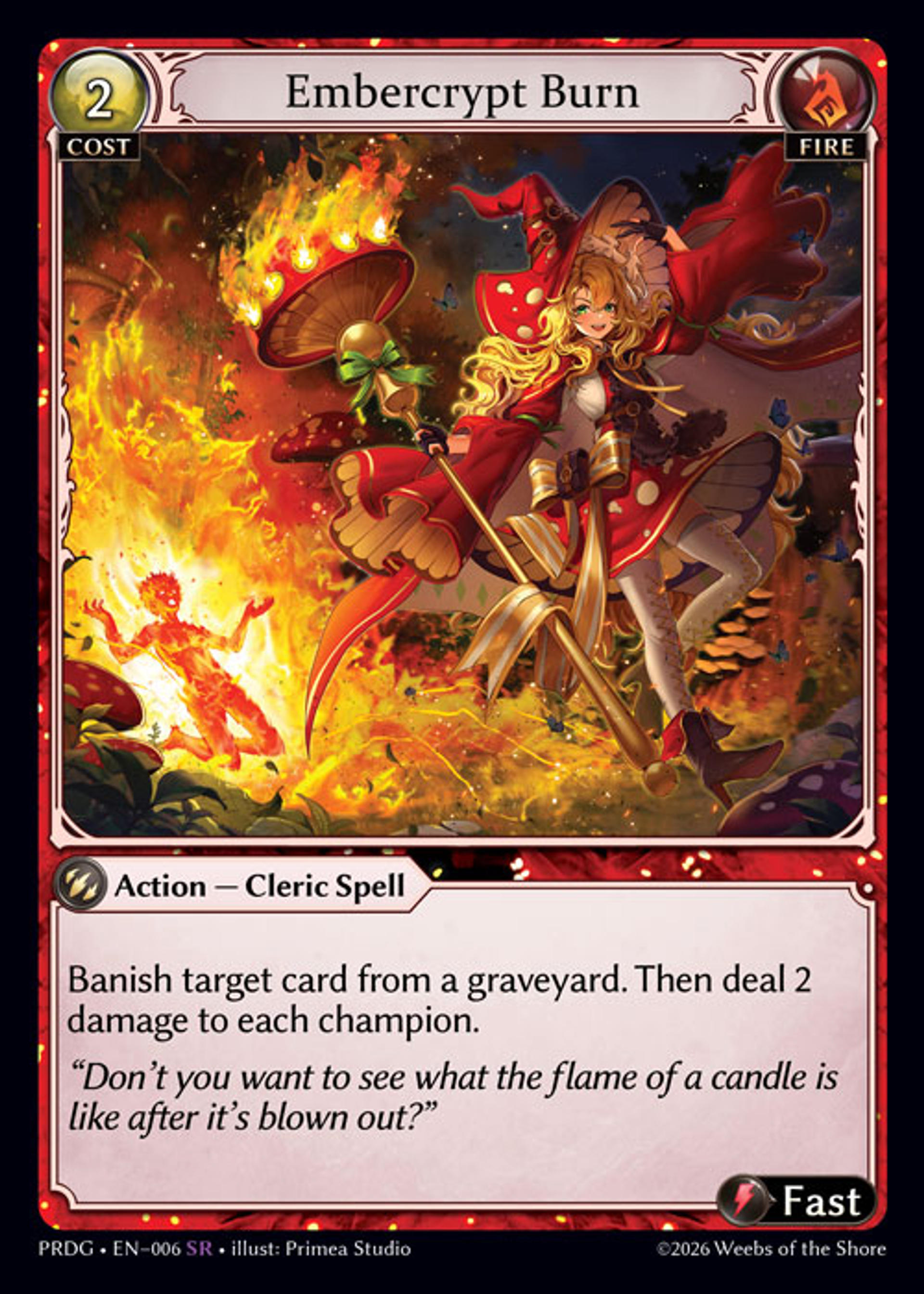 Embercrypt Burn — .asphodel/paradise Grimoire — Grand Archive TCG