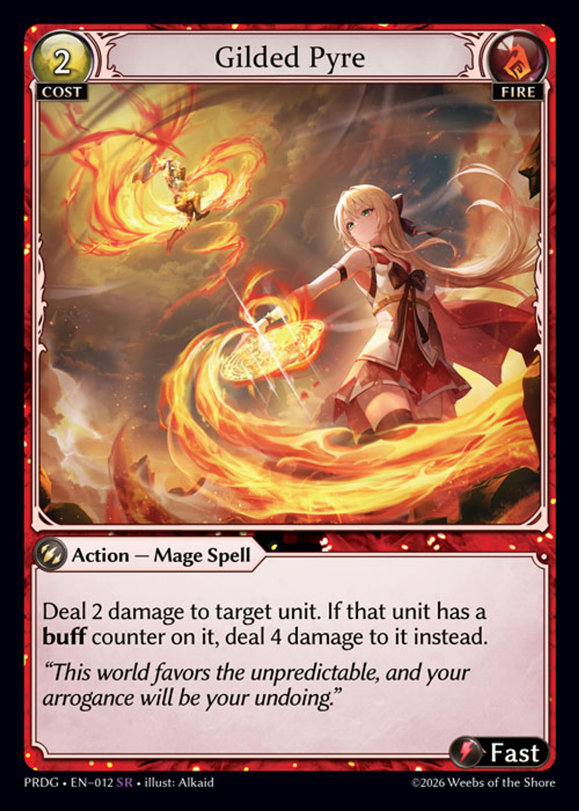 Gilded Pyre — .asphodel/paradise Grimoire — Grand Archive TCG