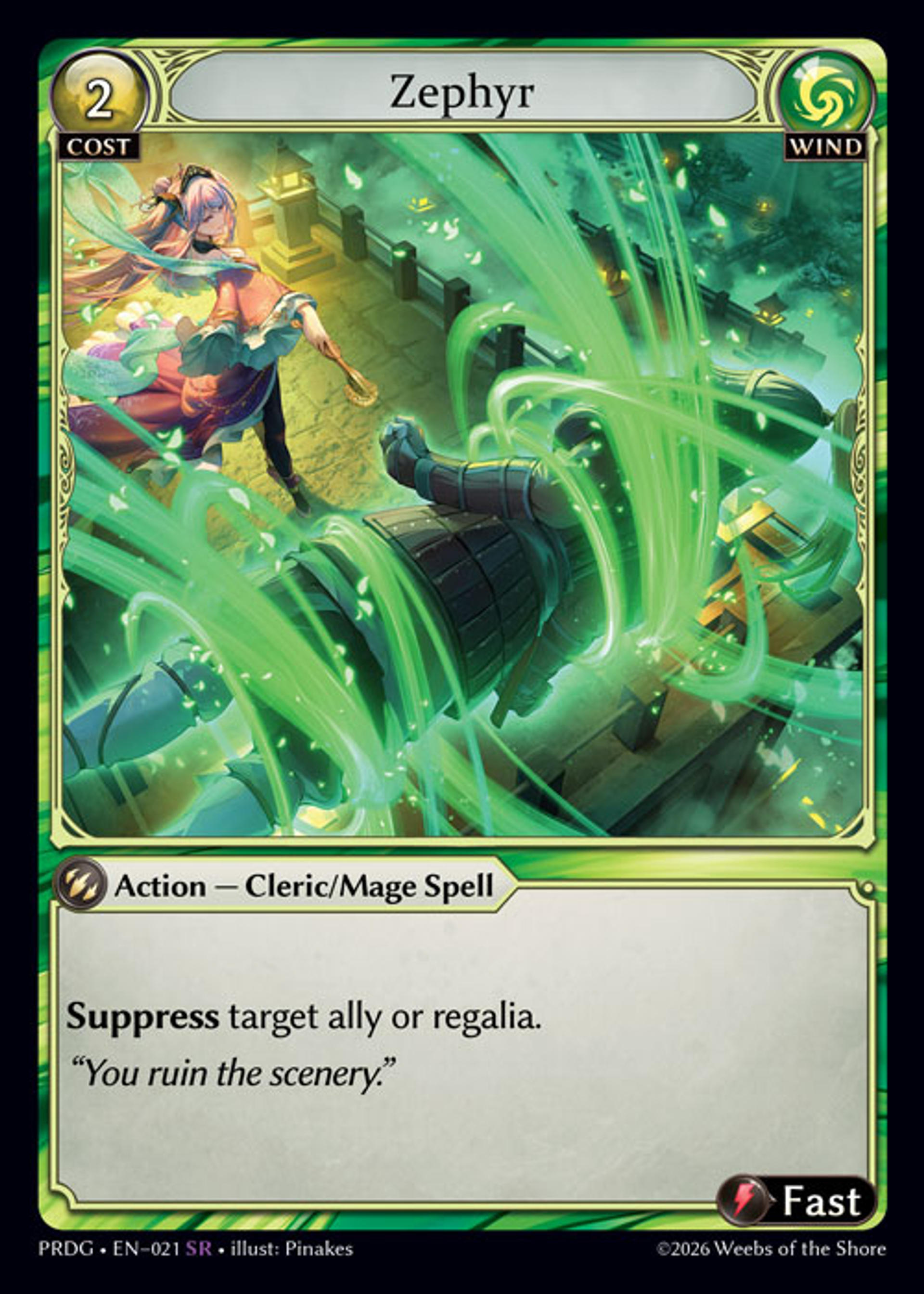Zephyr — .asphodel/paradise Grimoire — Grand Archive TCG