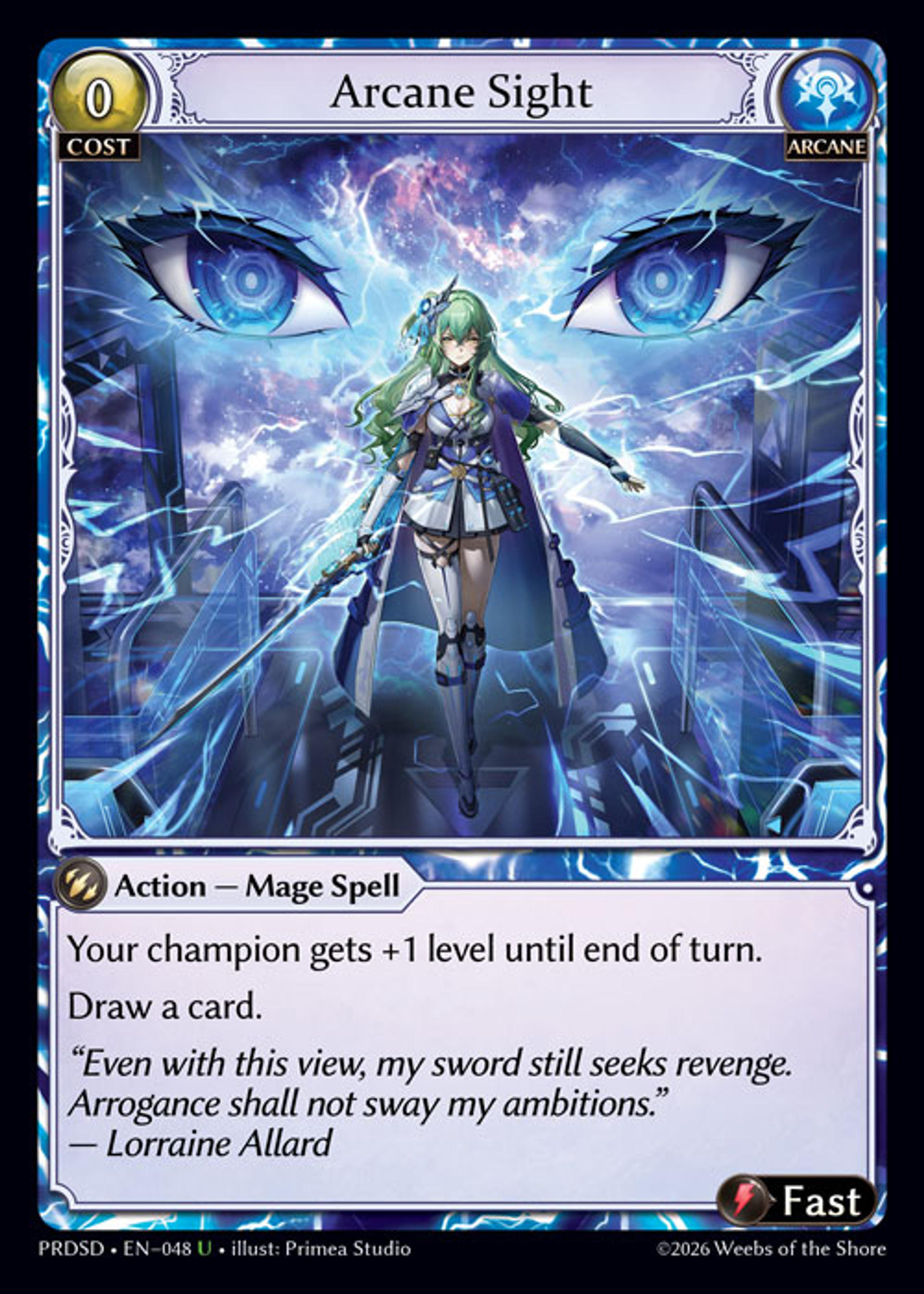 Arcane Sight — .asphodel/paradise Starter Decks — Grand Archive TCG