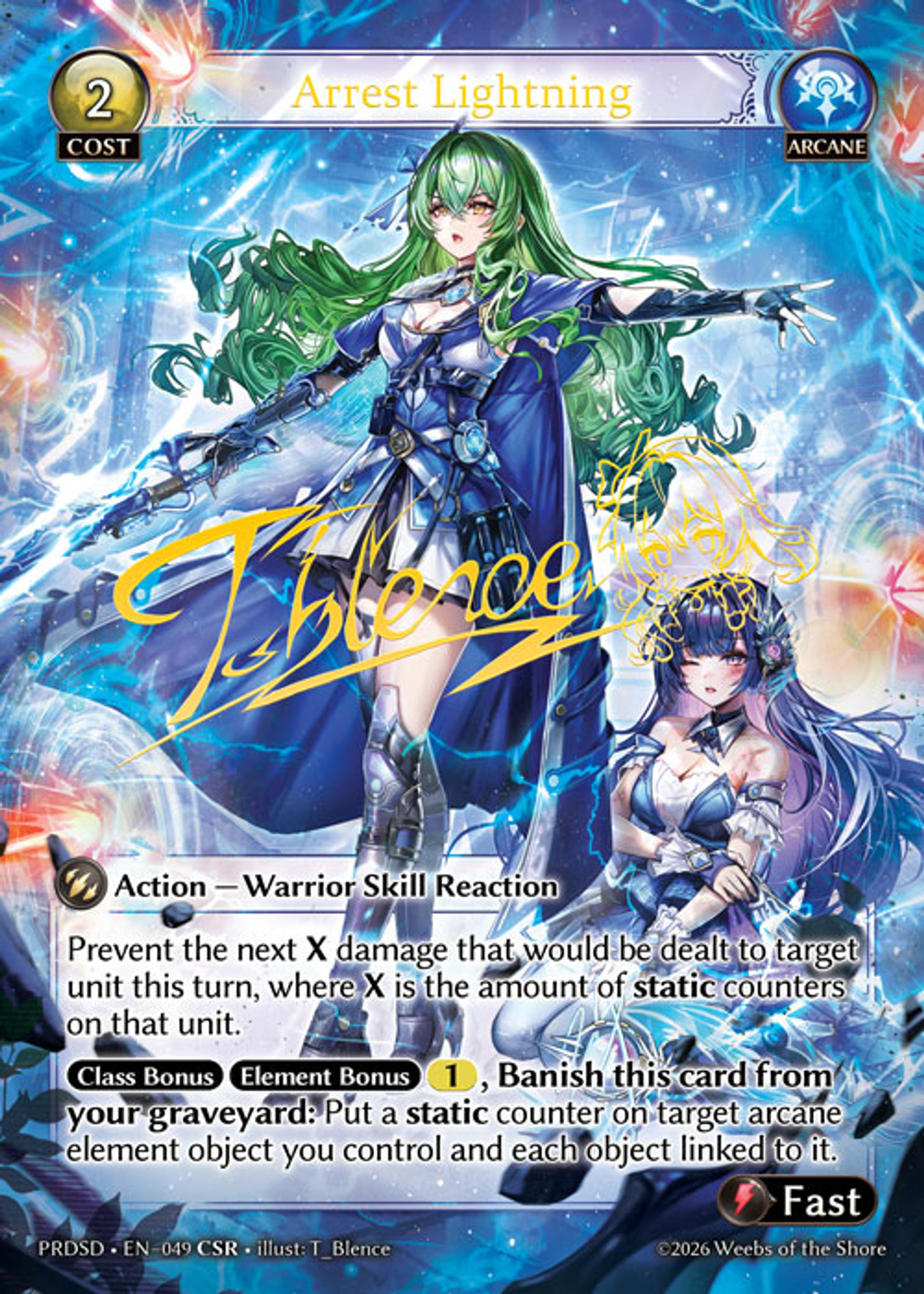 Arrest Lightning — .asphodel/paradise Starter Decks — Grand Archive TCG