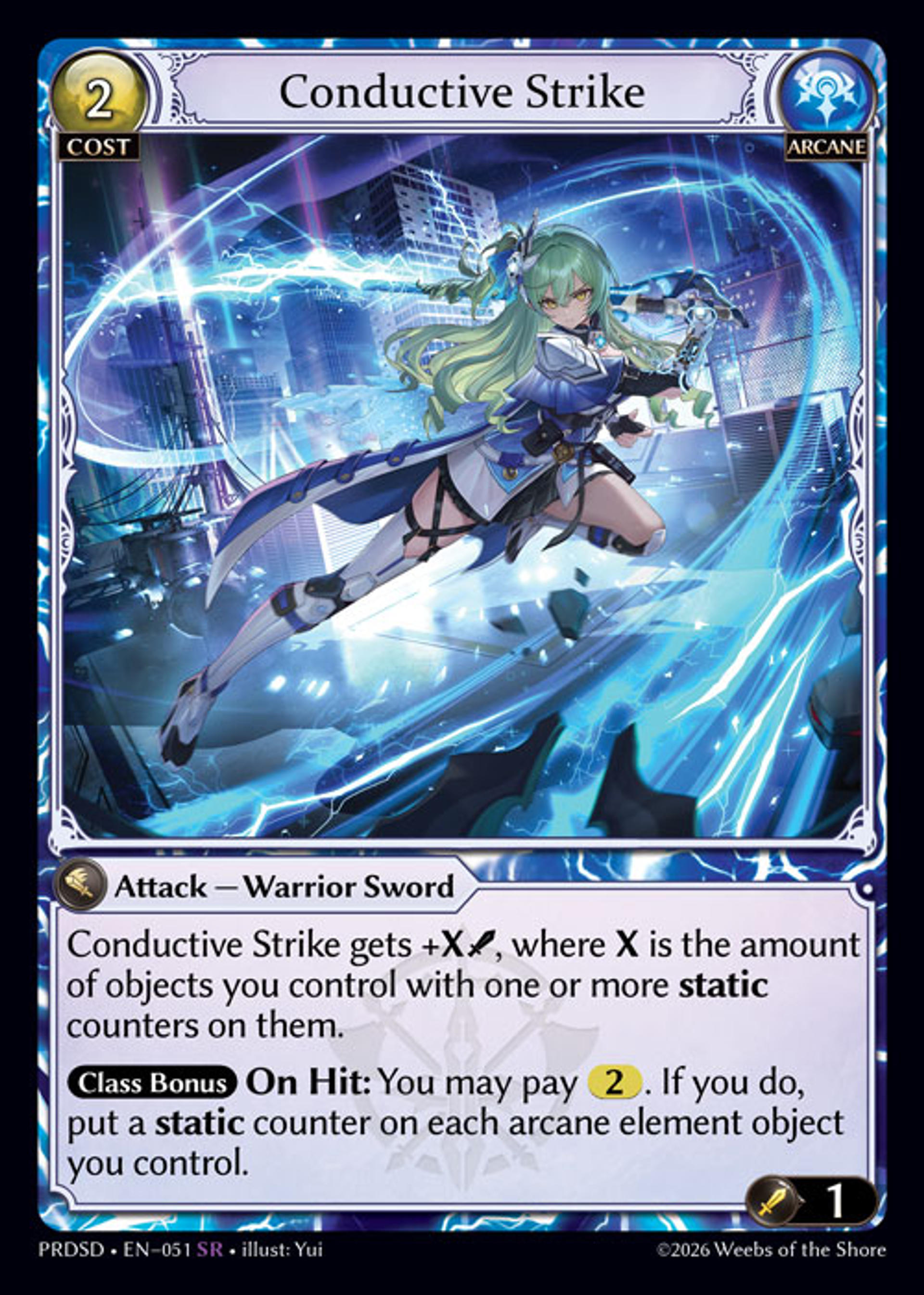 Conductive Strike — .asphodel/paradise Starter Decks — Grand Archive TCG