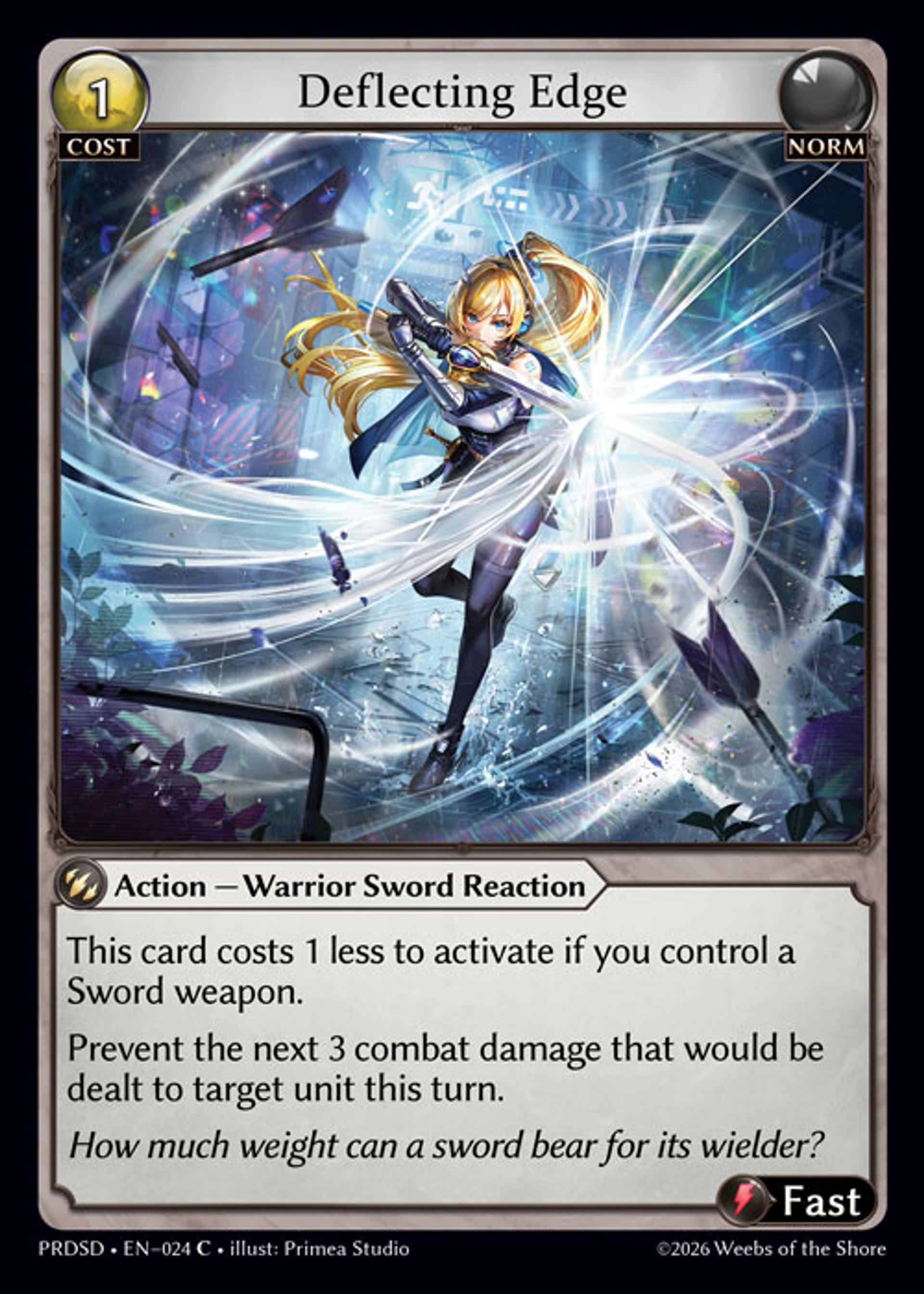 Deflecting Edge — .asphodel/paradise Starter Decks — Grand Archive TCG