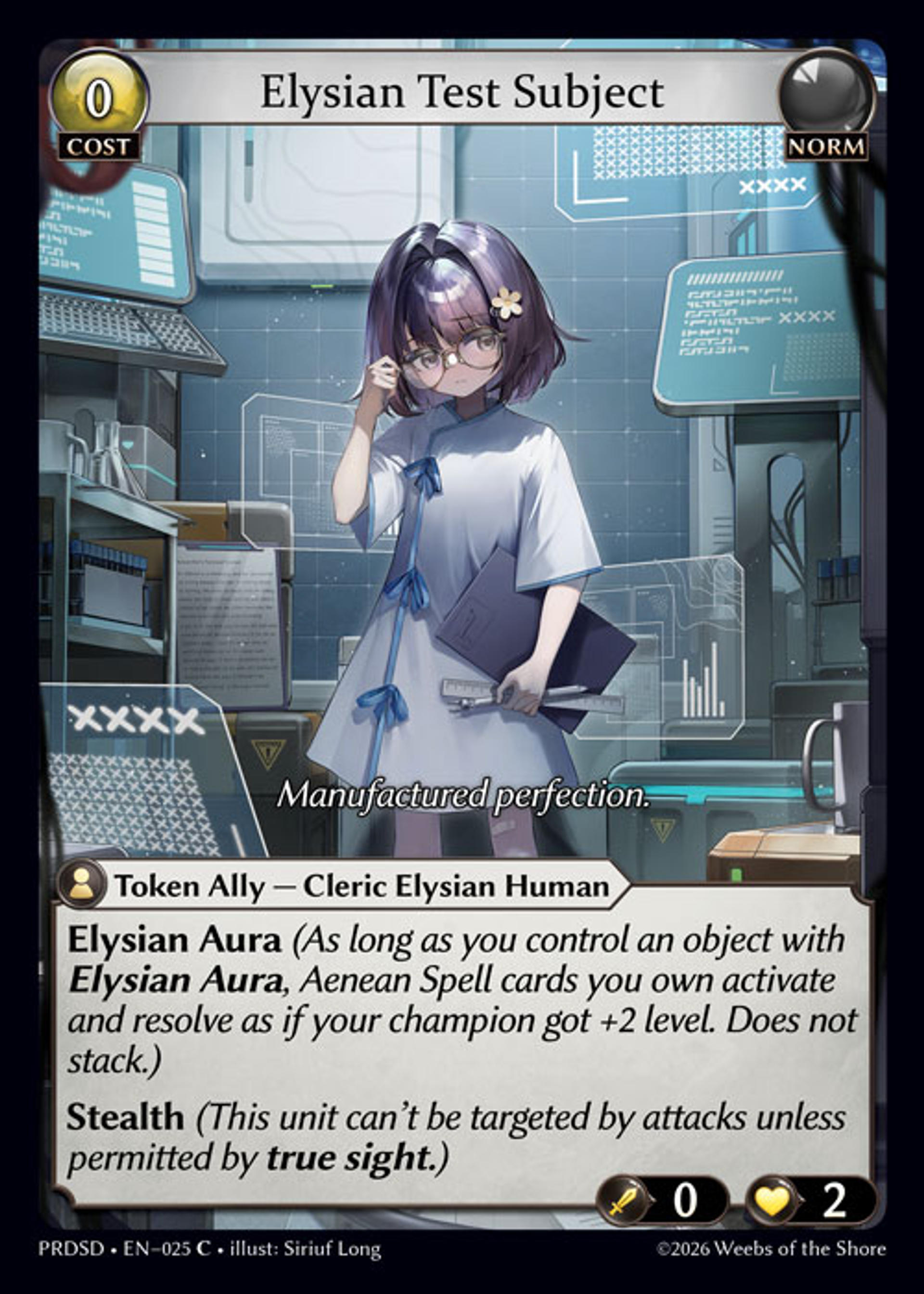 Elysian Test Subject — .asphodel/paradise Starter Decks — Grand Archive TCG