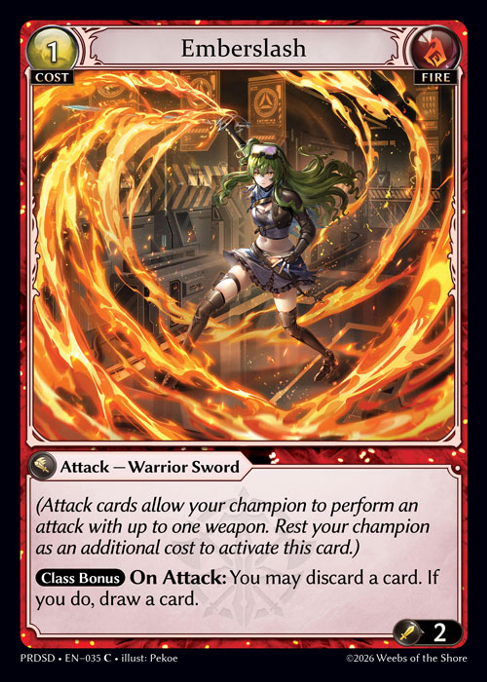 Emberslash — .asphodel/paradise Starter Decks — Grand Archive TCG