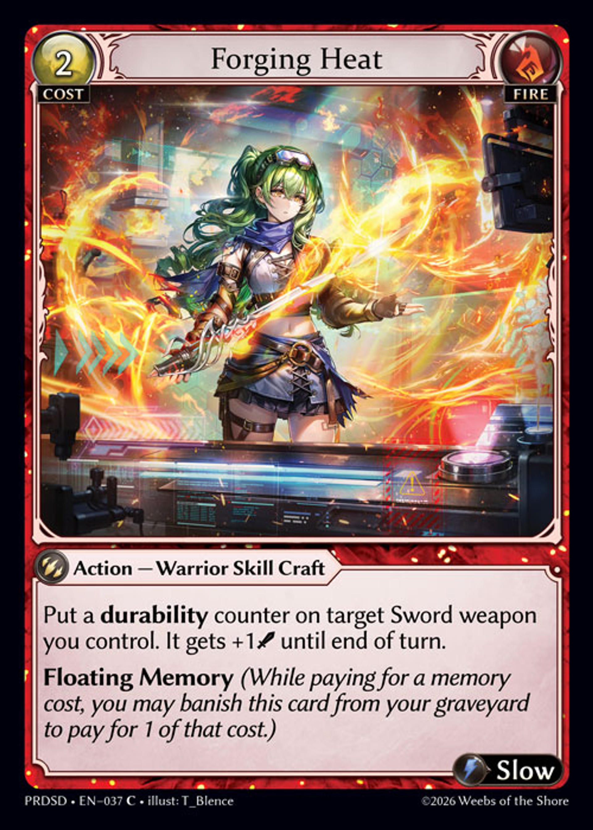 Forging Heat — .asphodel/paradise Starter Decks — Grand Archive TCG