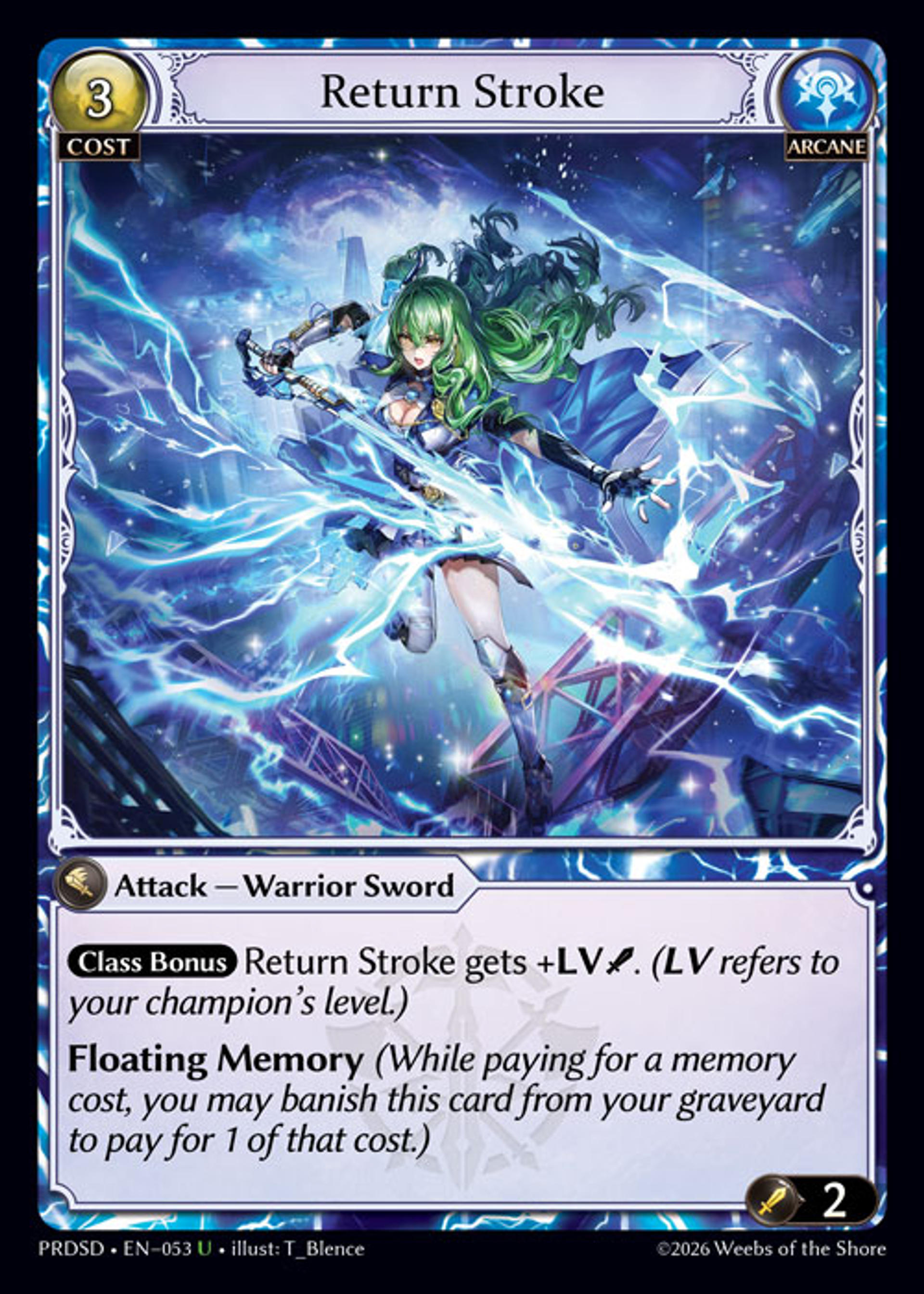 Return Stroke — .asphodel/paradise Starter Decks — Grand Archive TCG