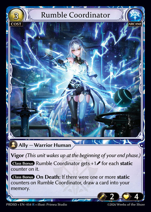Rumble Coordinator — .asphodel/paradise Starter Decks — Grand Archive TCG