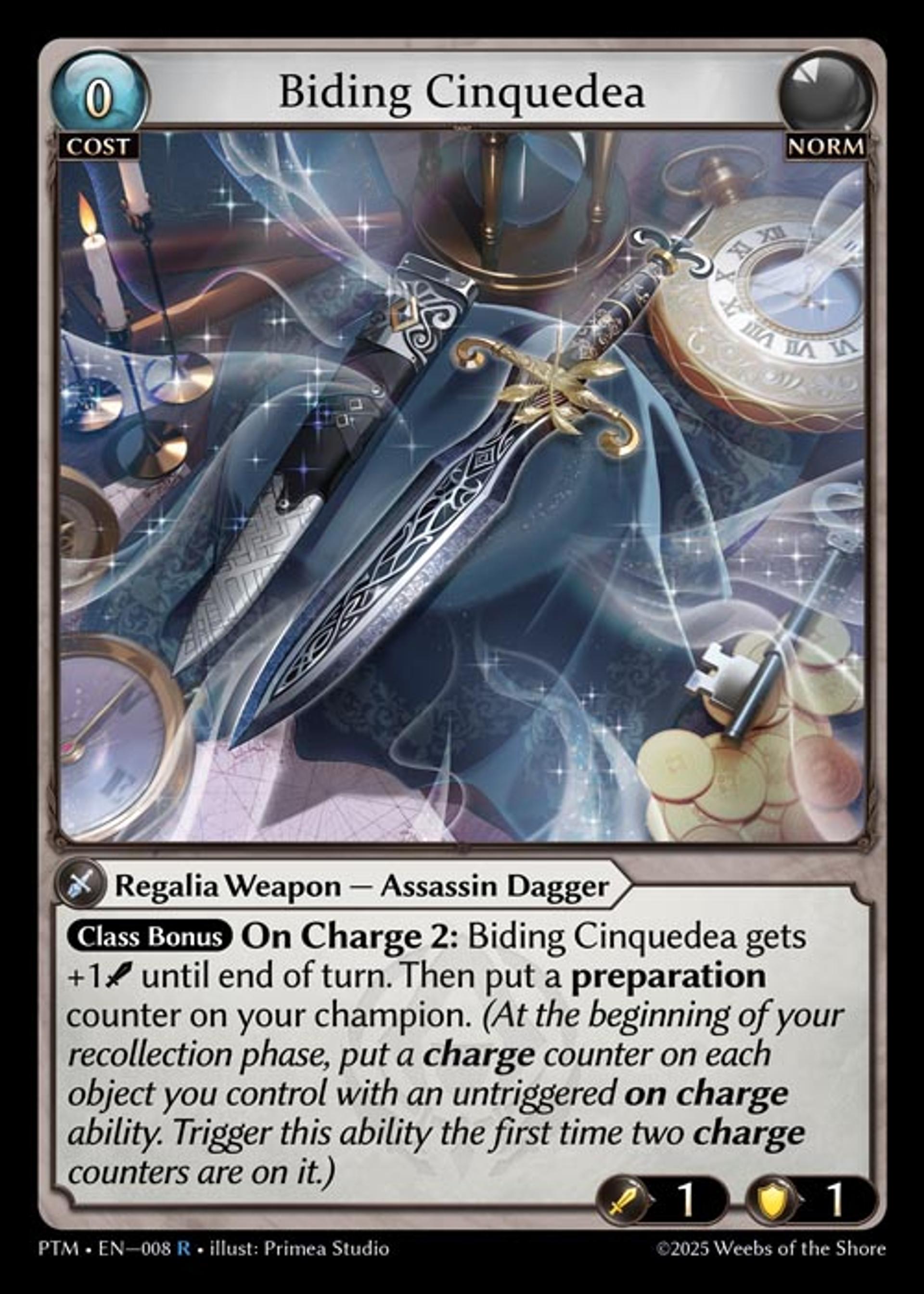 Biding Cinquedea — Phantom Monarchs — Grand Archive TCG