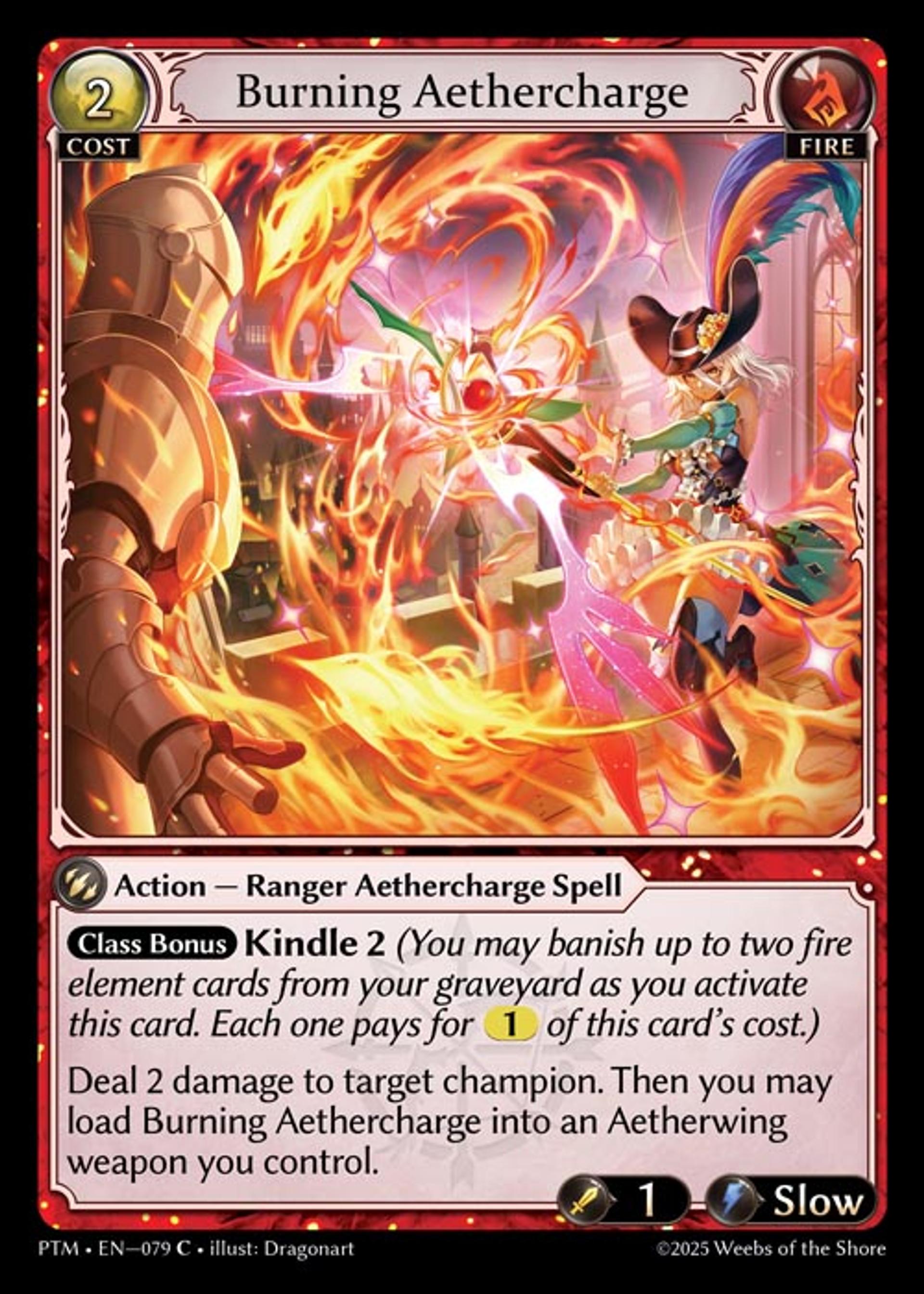 Burning Aethercharge — Phantom Monarchs — Grand Archive TCG