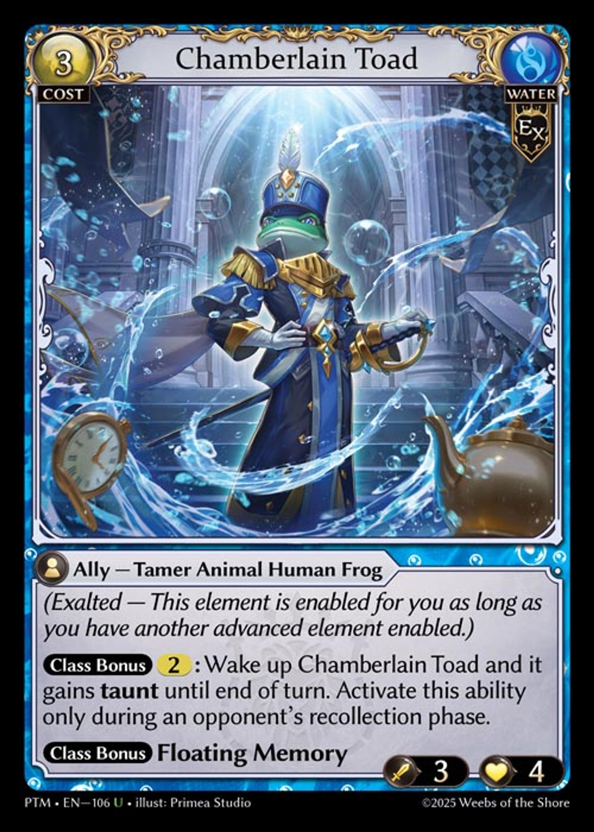 Chamberlain Toad — Phantom Monarchs — Grand Archive TCG