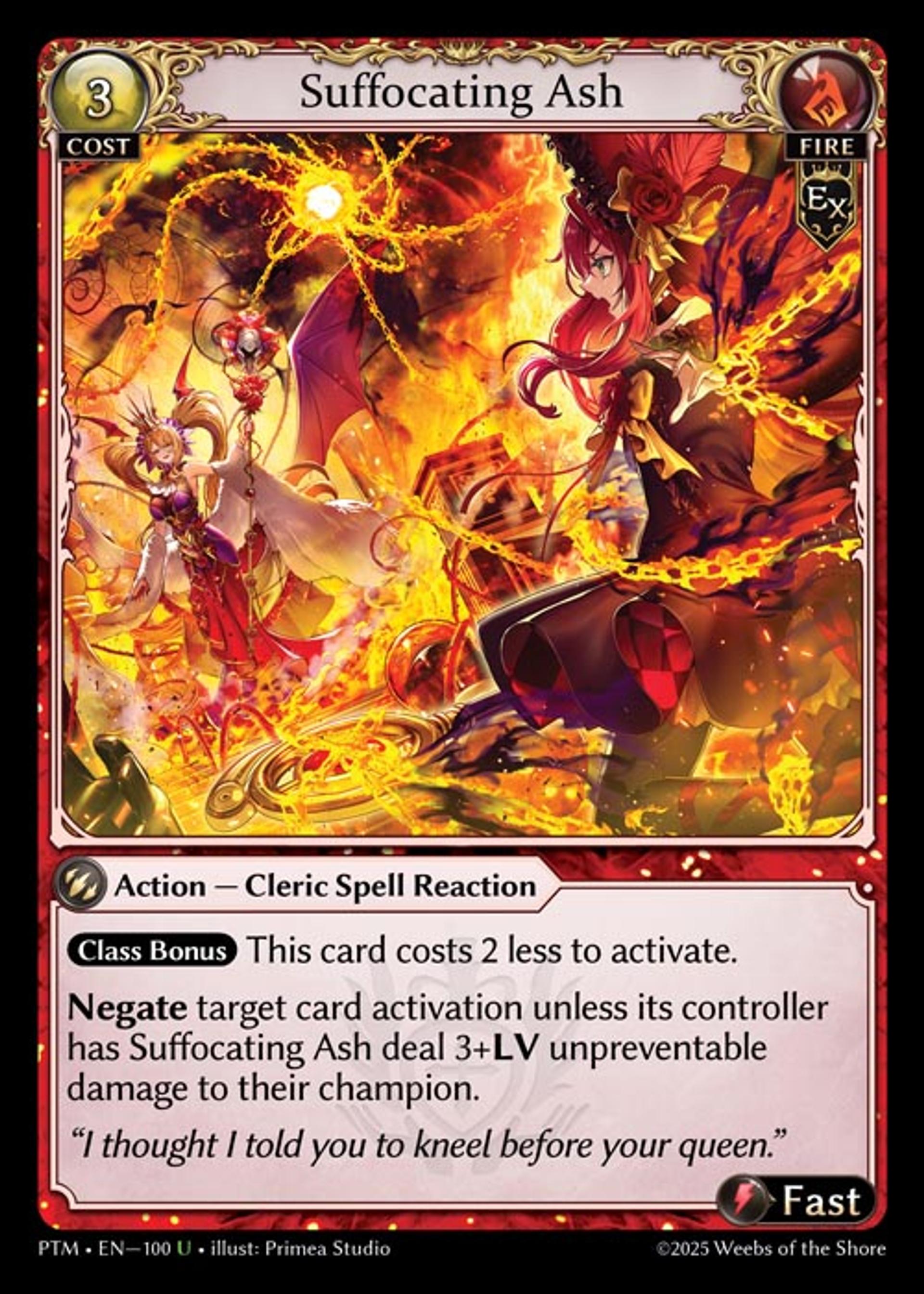 Suffocating Ash — Phantom Monarchs — Grand Archive TCG
