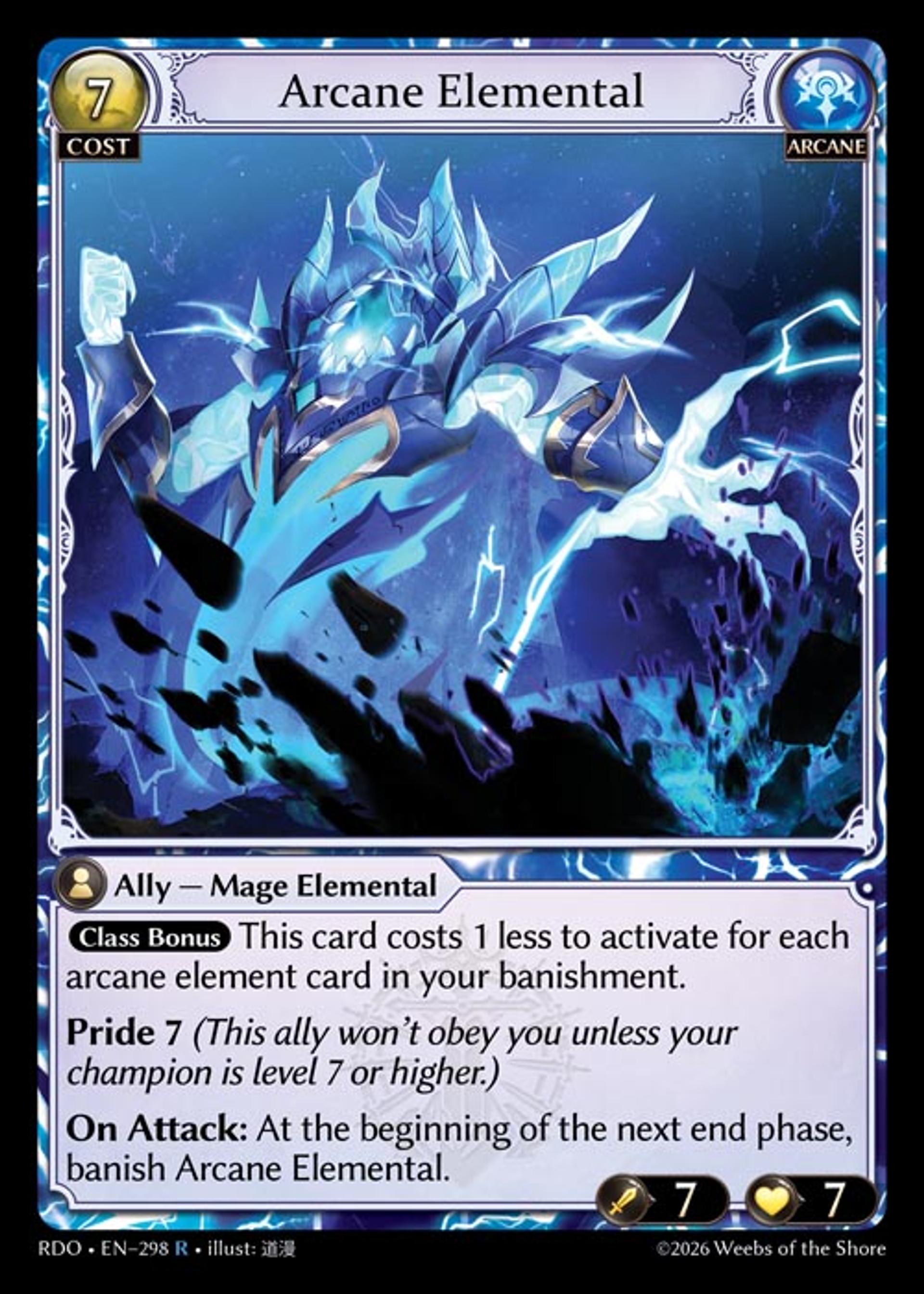 Arcane Elemental — Radiant Origins — Grand Archive TCG