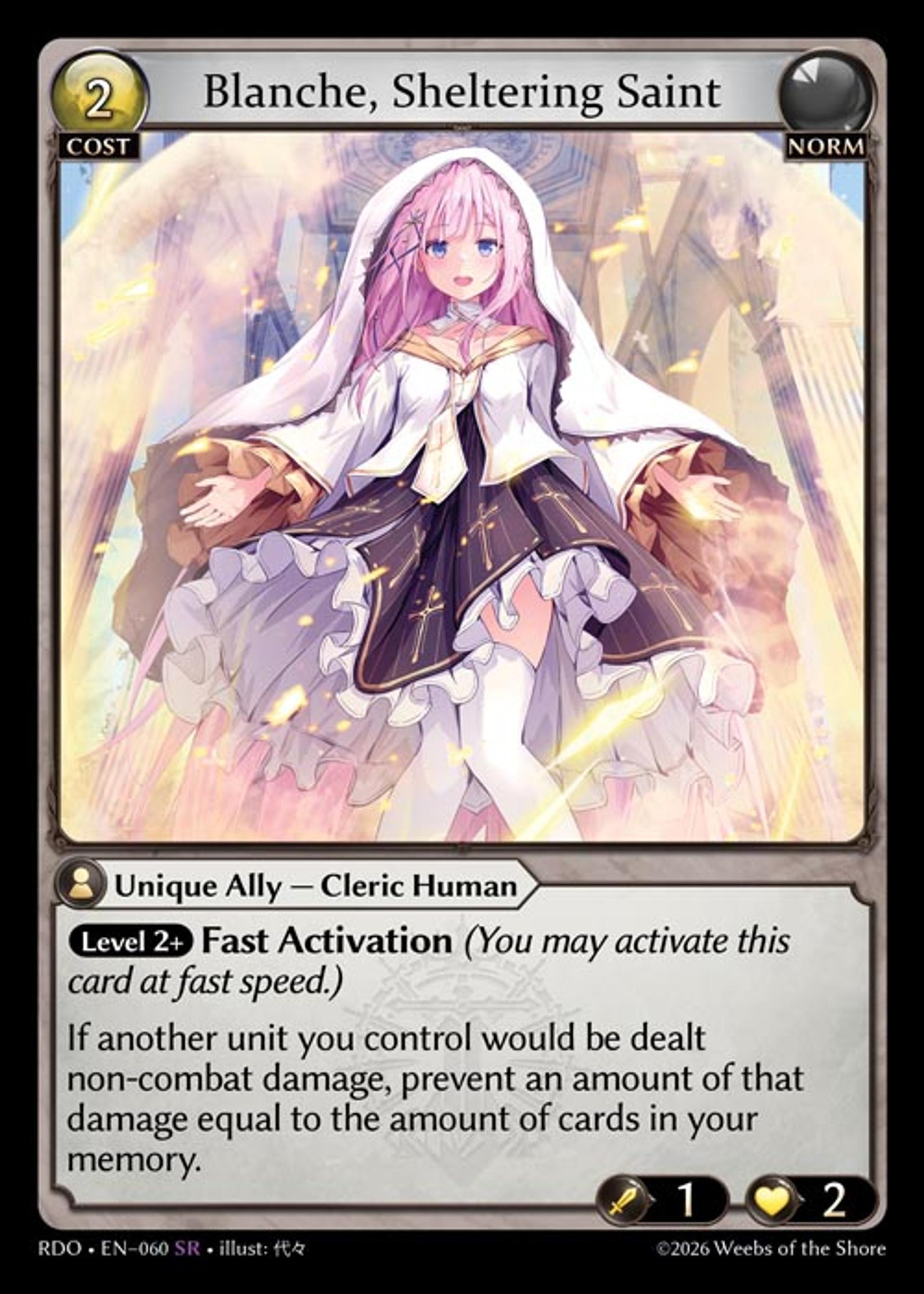 Blanche, Sheltering Saint — Radiant Origins — Grand Archive TCG