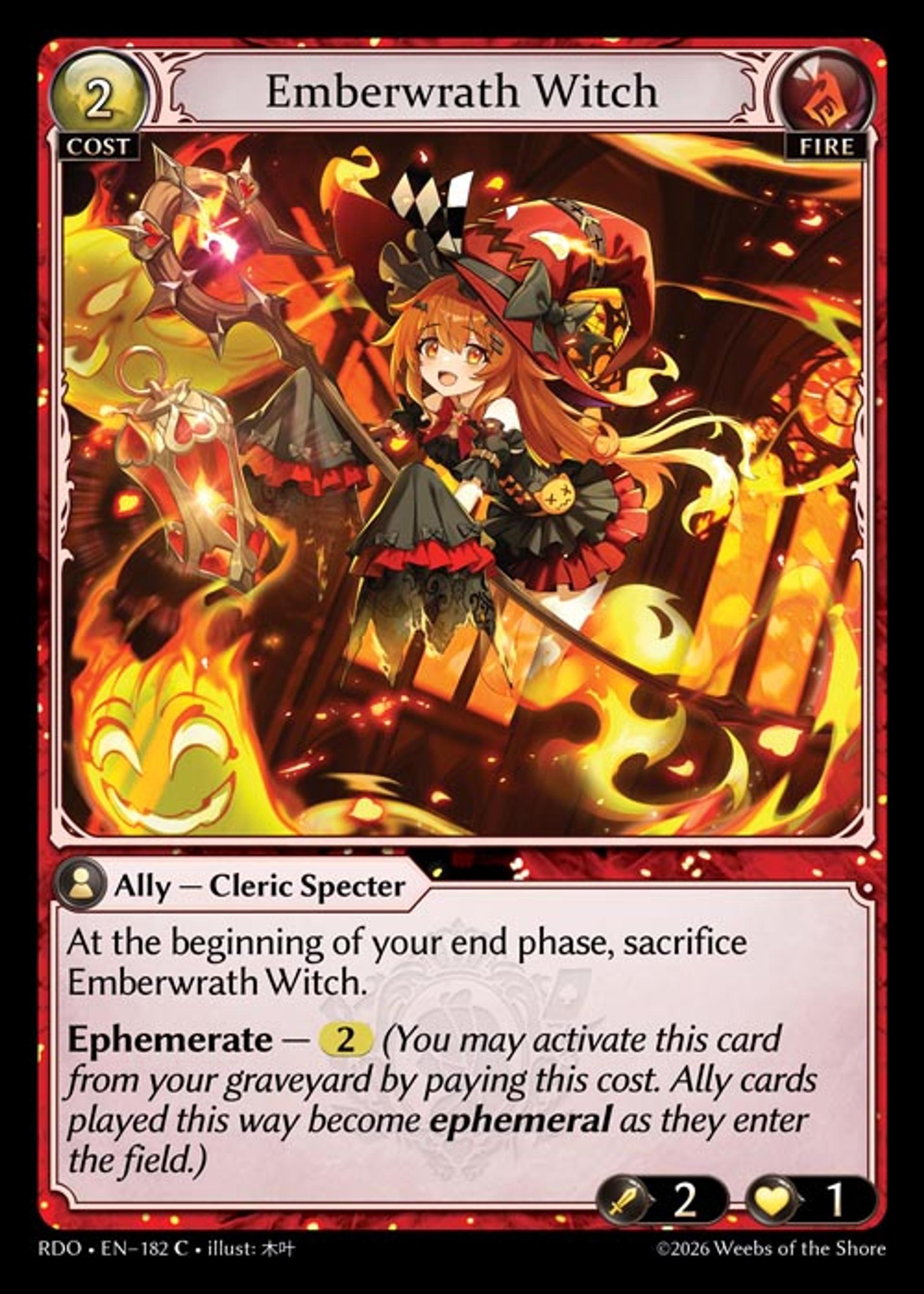 Emberwrath Witch — Radiant Origins — Grand Archive TCG