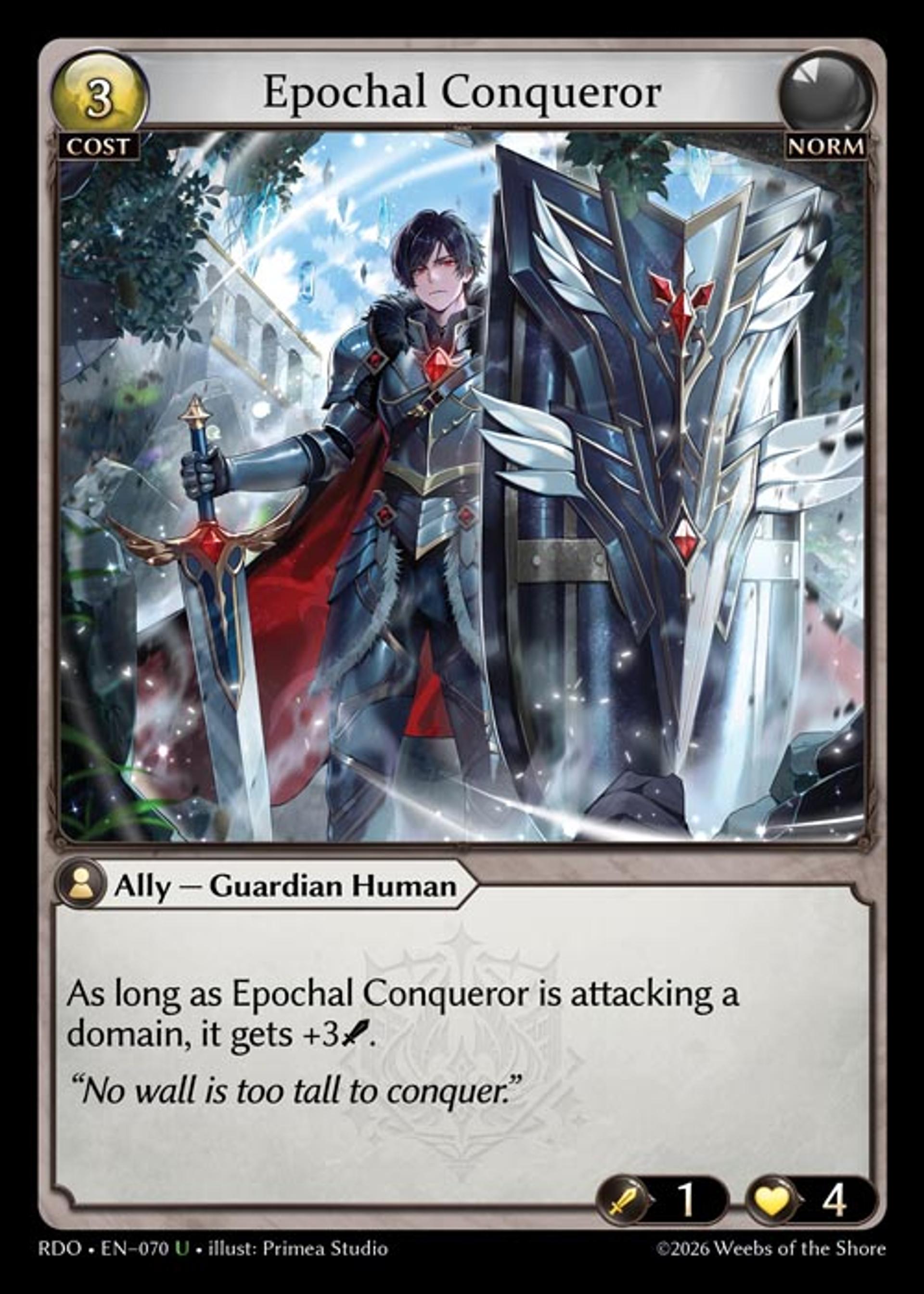 Epochal Conqueror — Radiant Origins — Grand Archive TCG