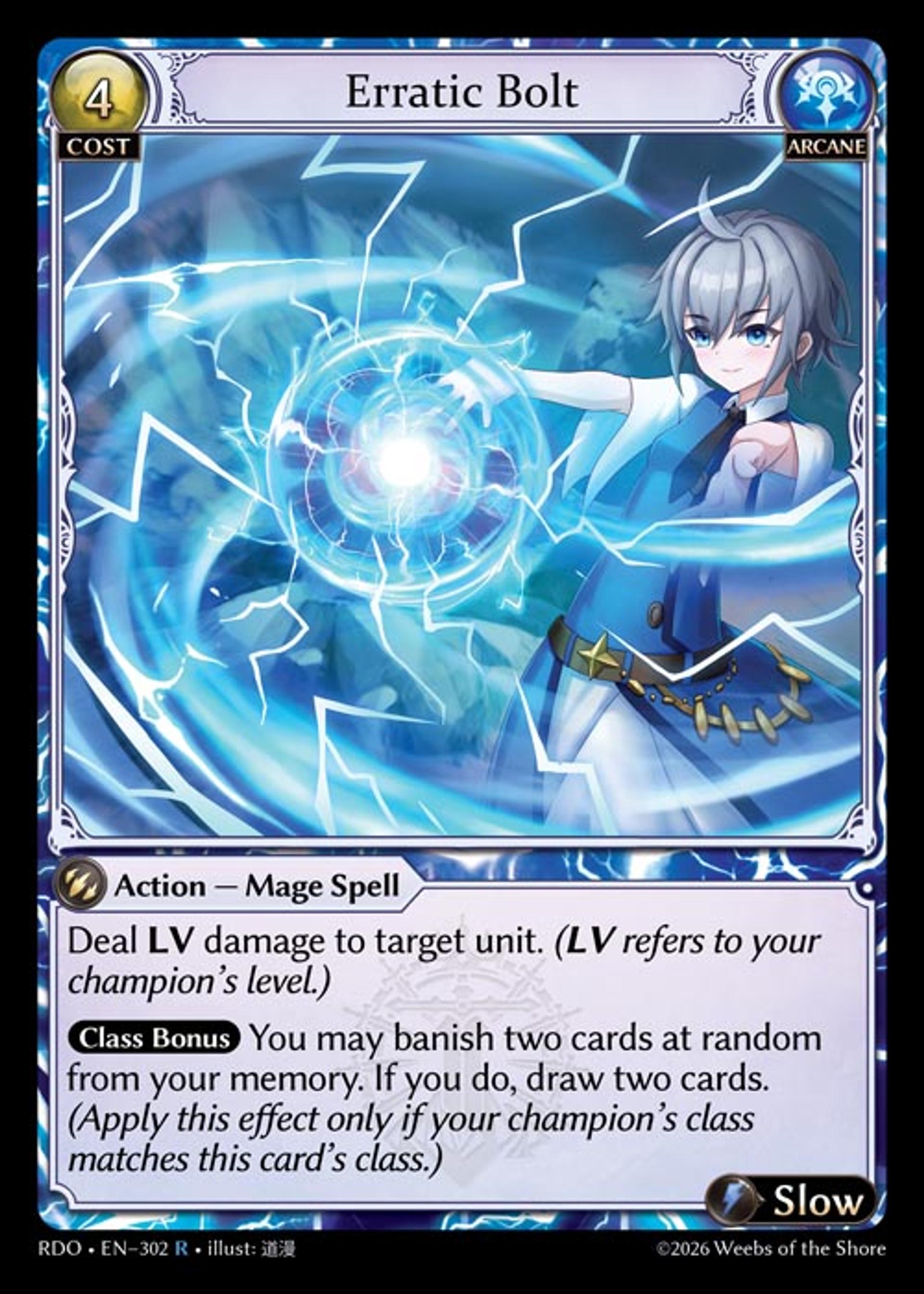 Erratic Bolt — Radiant Origins — Grand Archive TCG