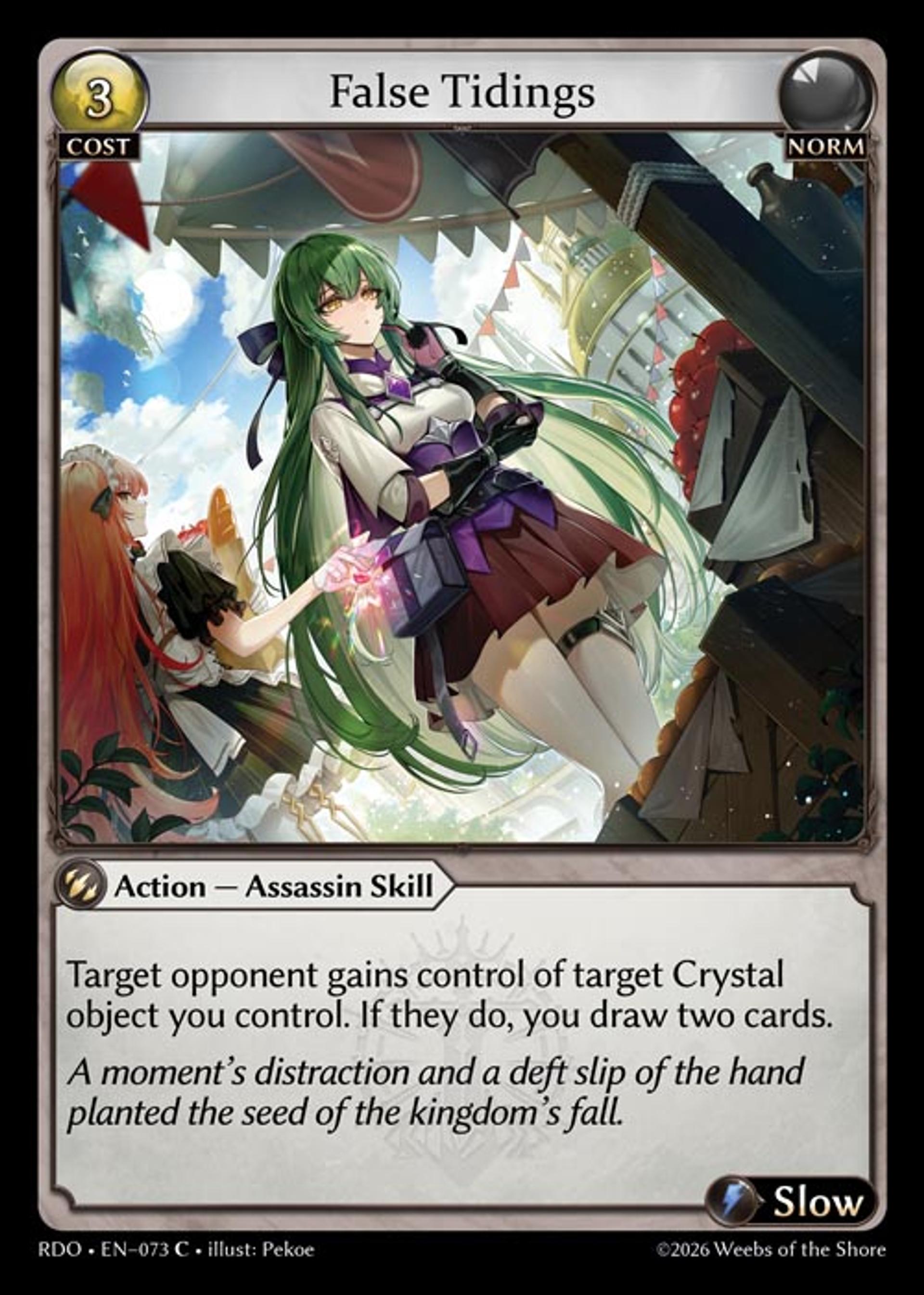 False Tidings — Radiant Origins — Grand Archive TCG