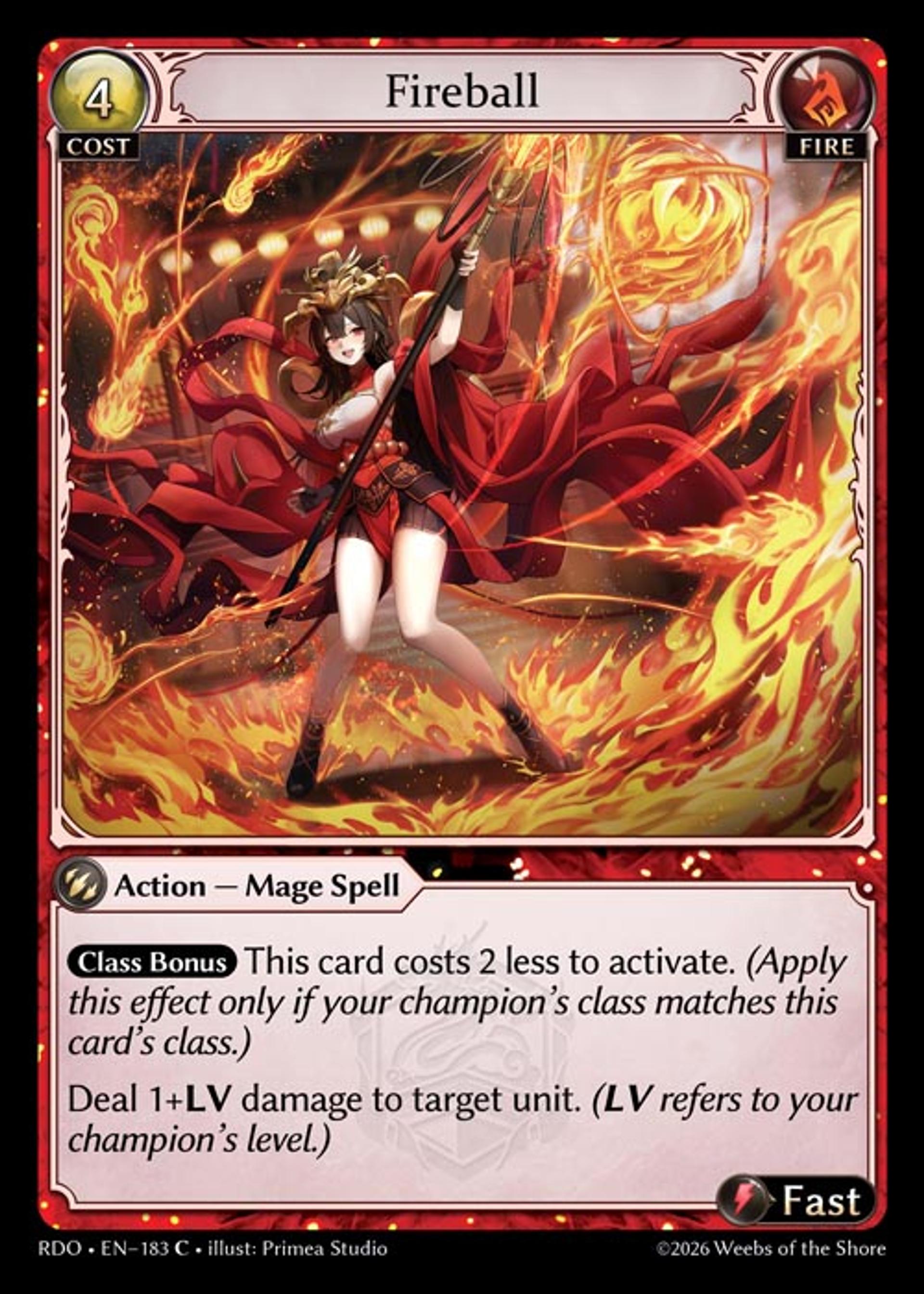 Fireball — Radiant Origins — Grand Archive TCG