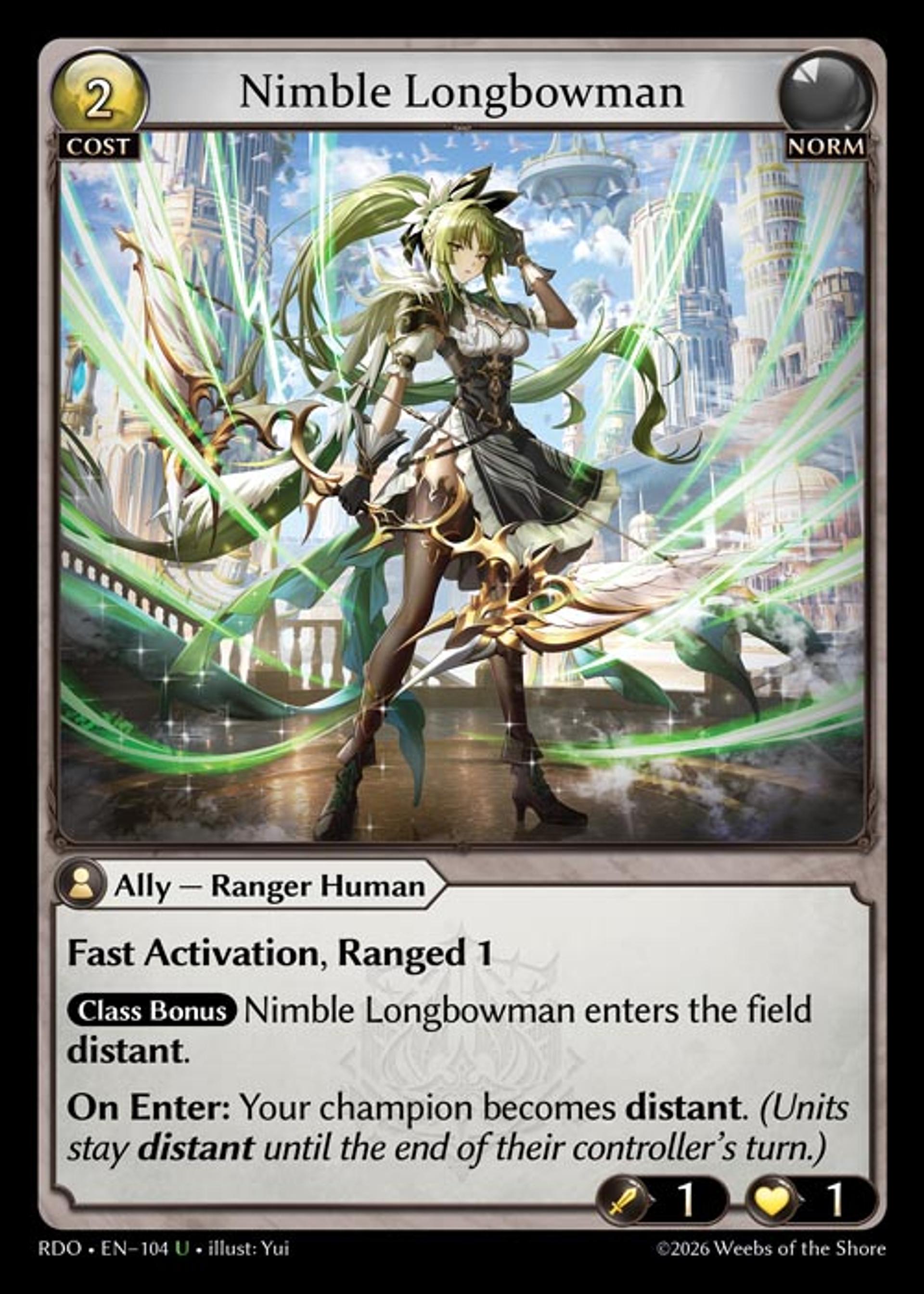 Nimble Longbowman — Radiant Origins — Grand Archive
