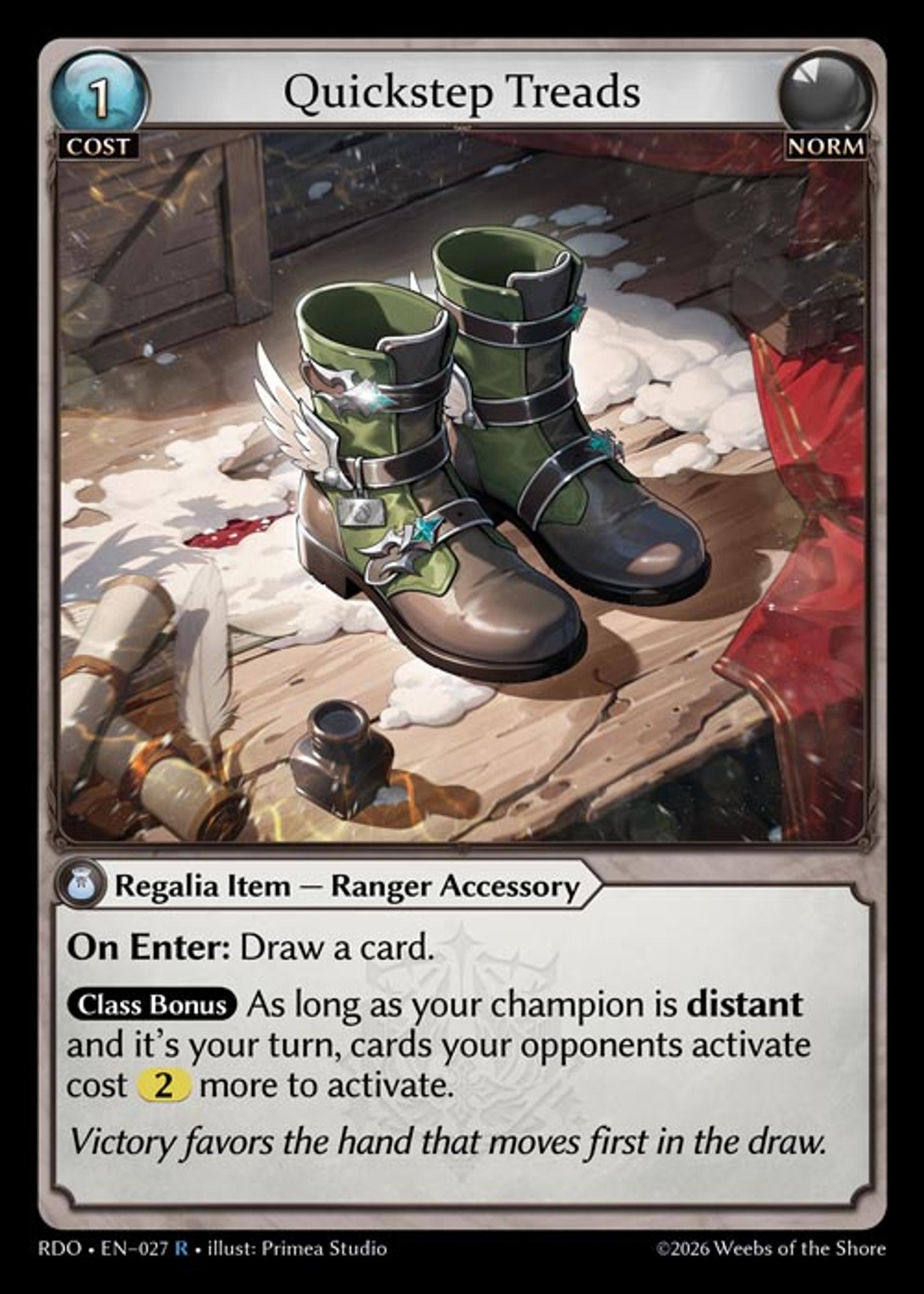 Quickstep Treads — Radiant Origins — Grand Archive