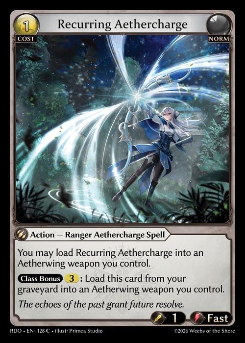 Recurring Aethercharge — Radiant Origins — Grand Archive TCG