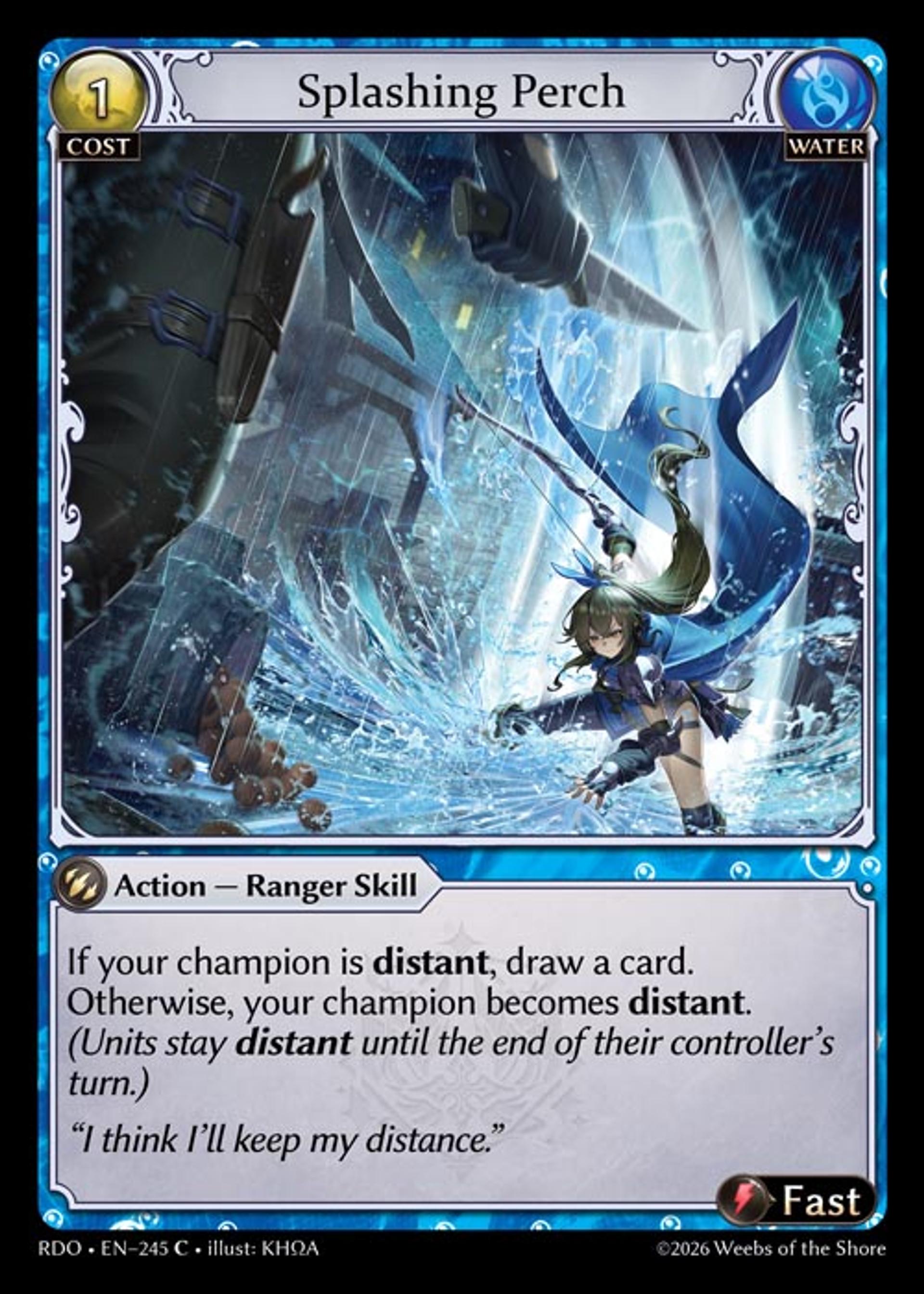 Splashing Perch — Radiant Origins — Grand Archive TCG