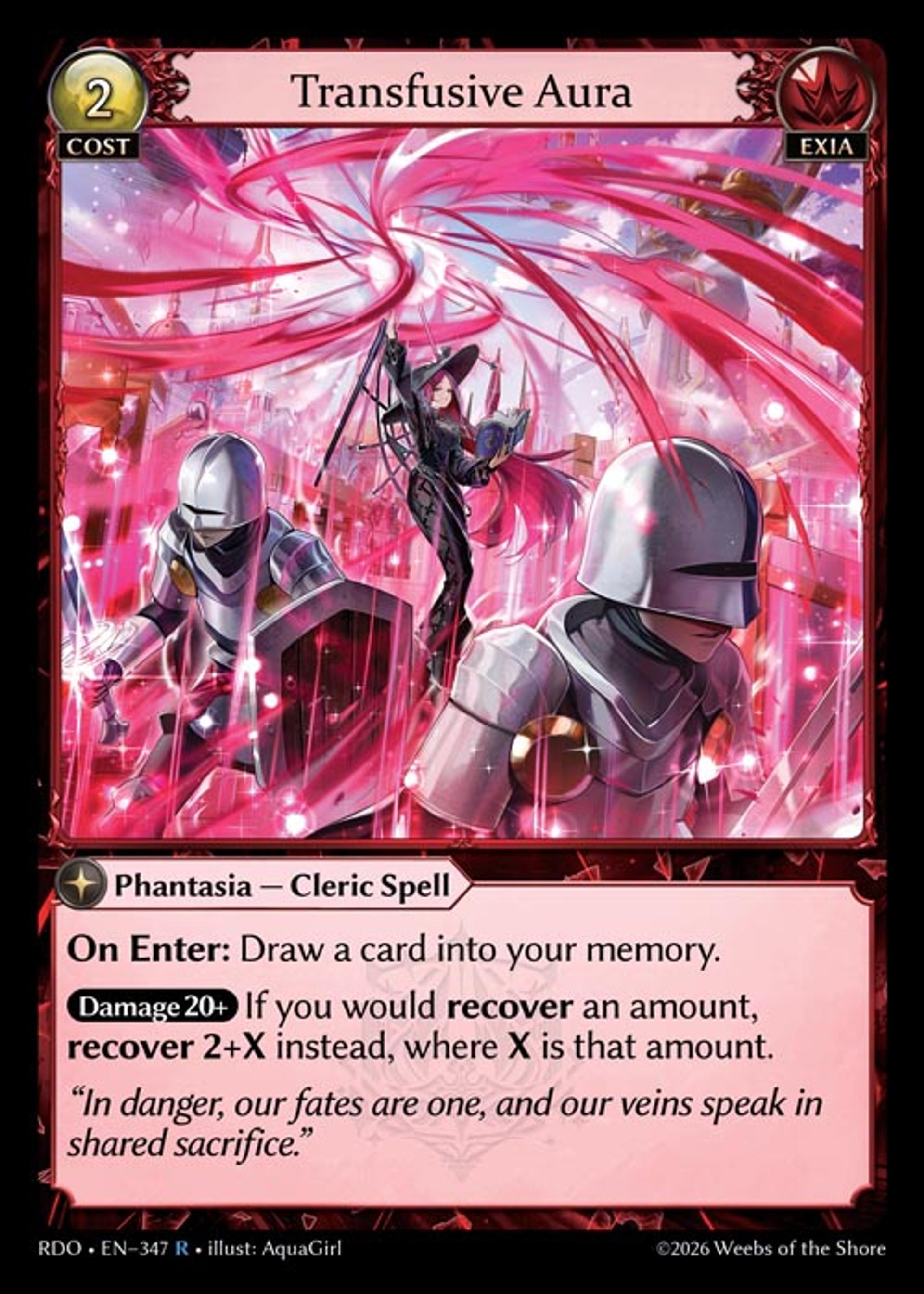 Transfusive Aura — Radiant Origins — Grand Archive