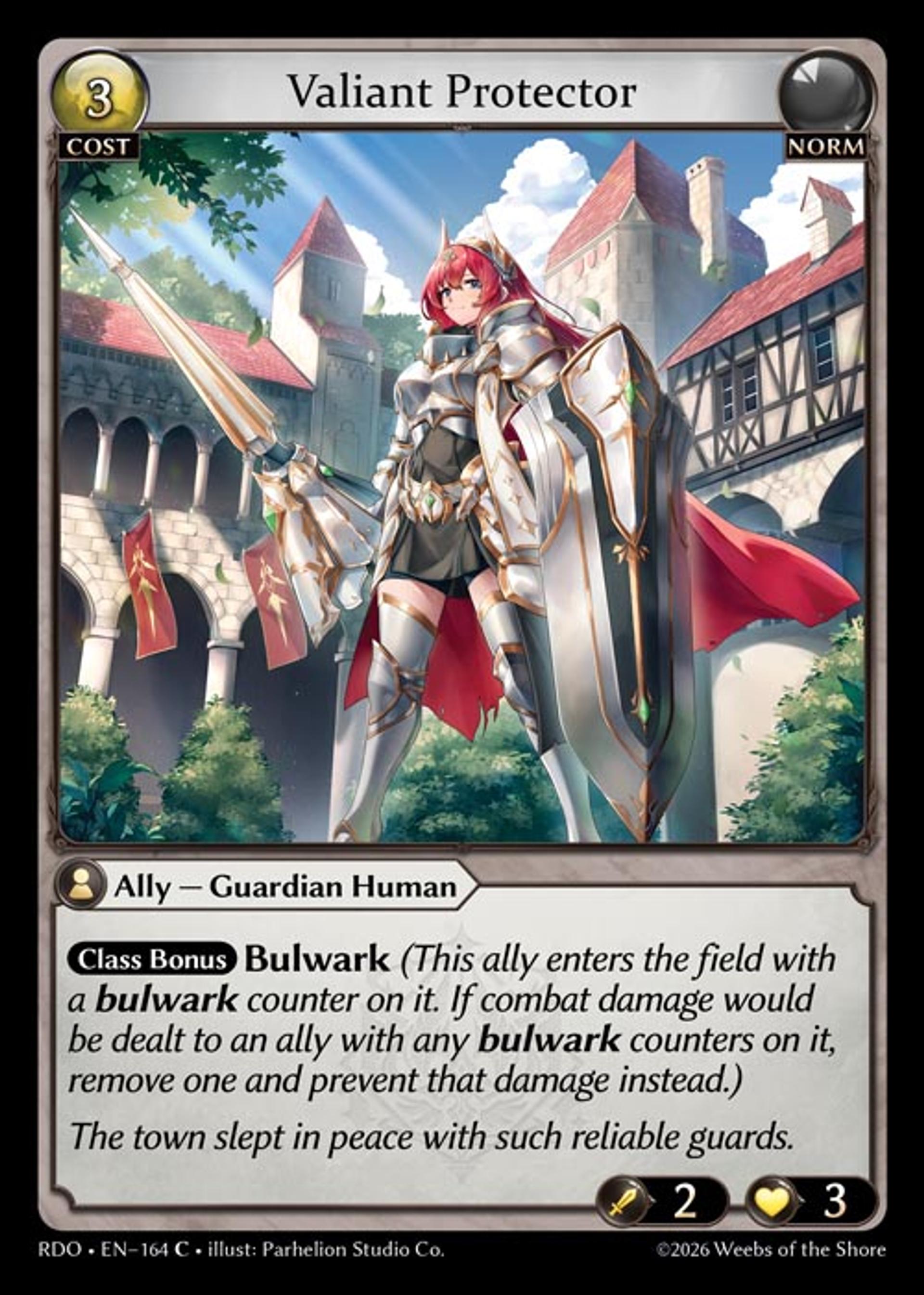 Valiant Protector — Radiant Origins — Grand Archive TCG