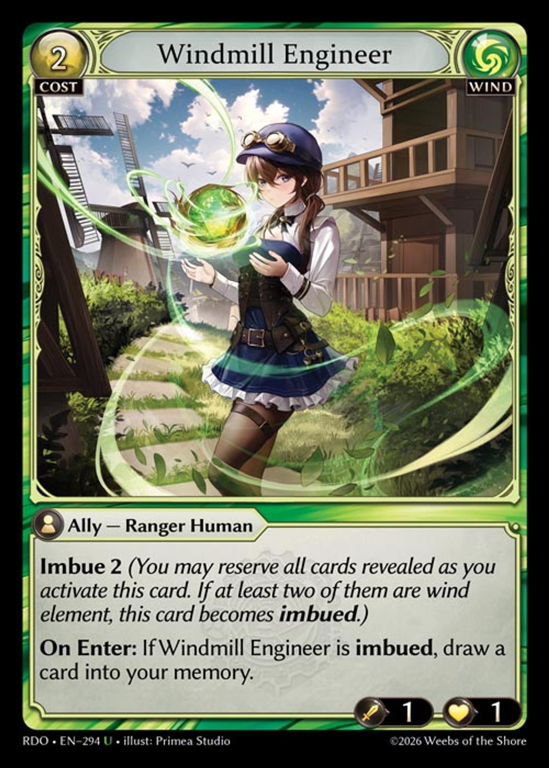 Windmill Engineer — Radiant Origins — Grand Archive