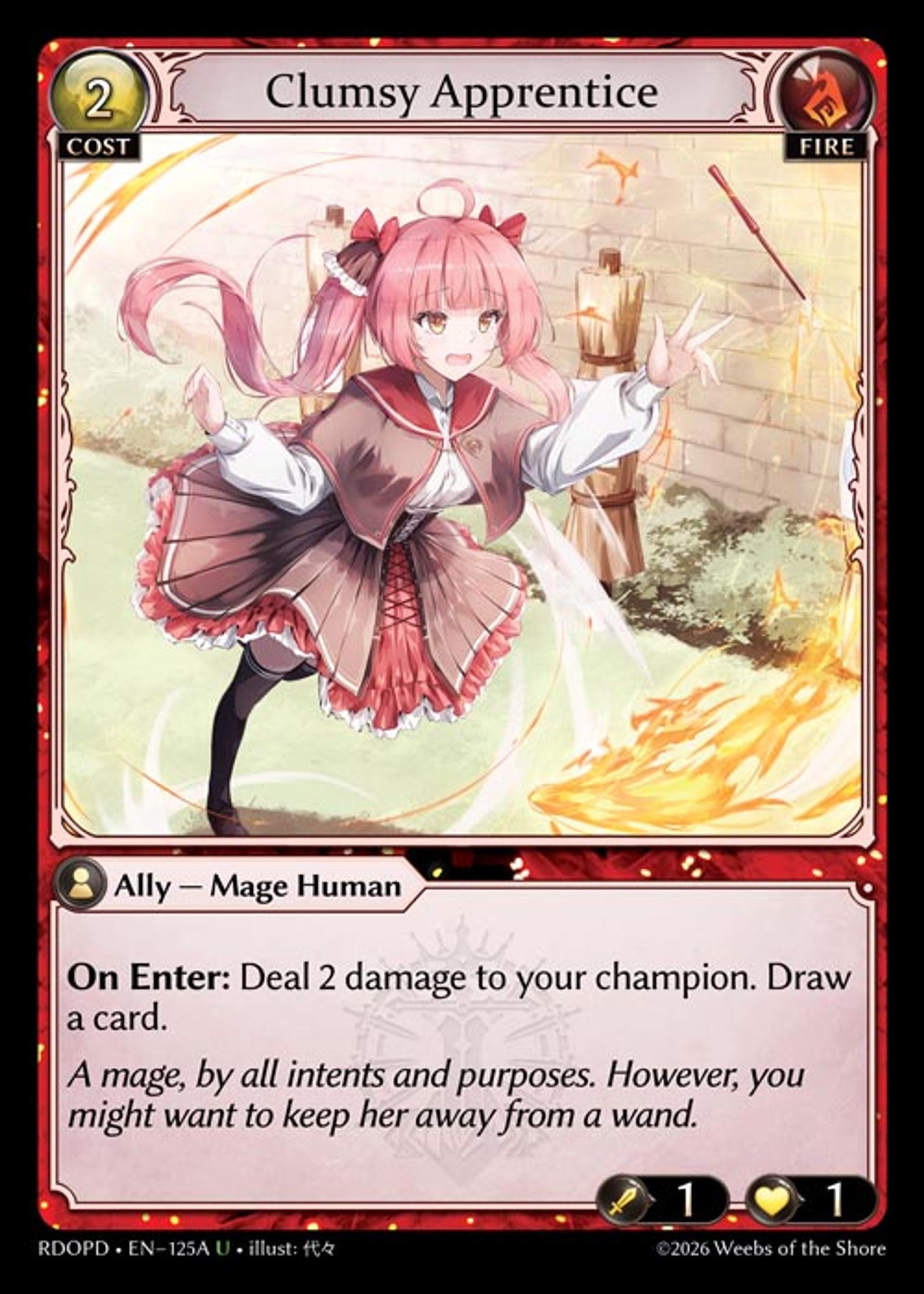 Clumsy Apprentice — Radiant Origins Pantheon Decks — Grand Archive TCG