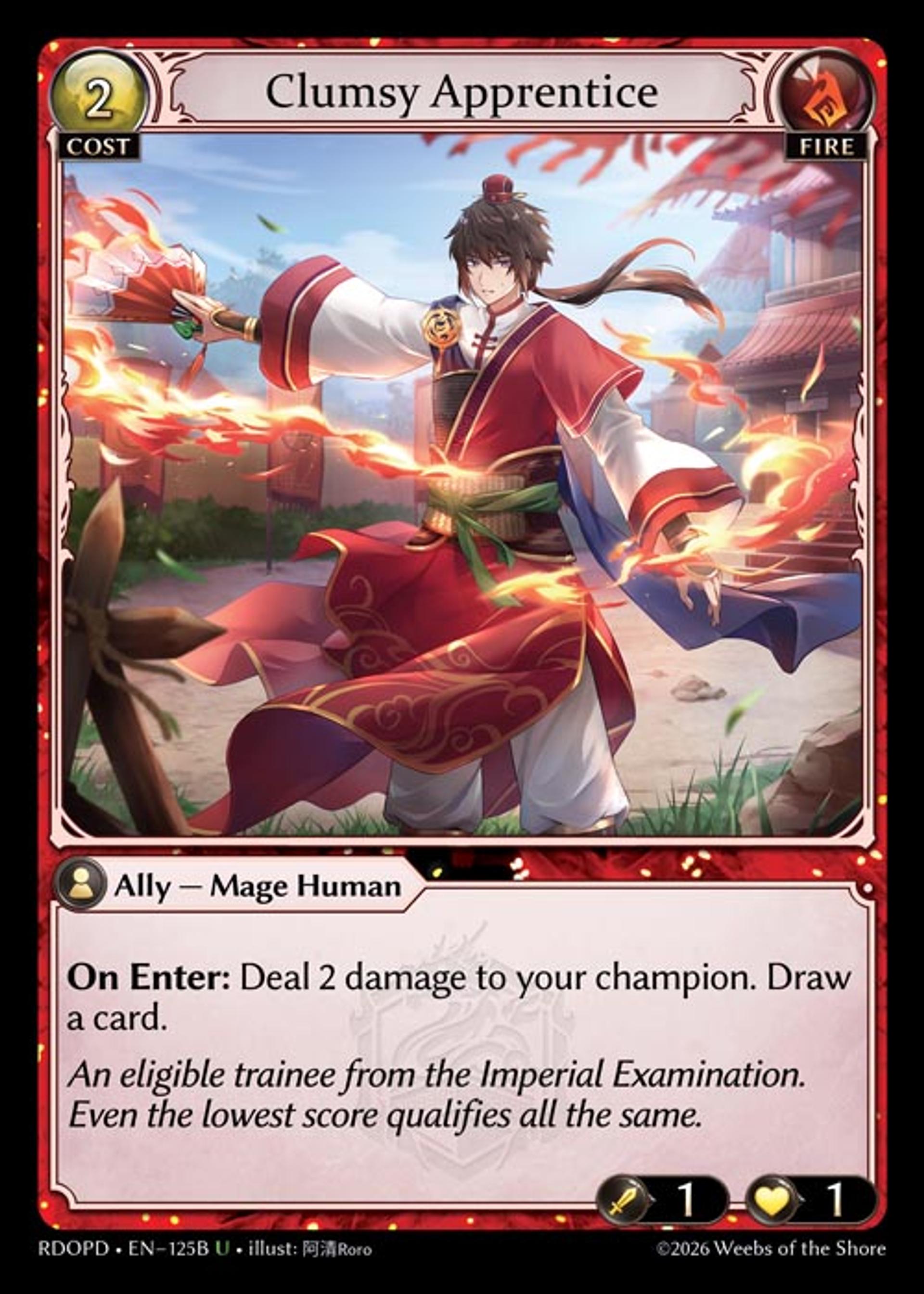 Clumsy Apprentice — Radiant Origins Pantheon Decks — Grand Archive TCG