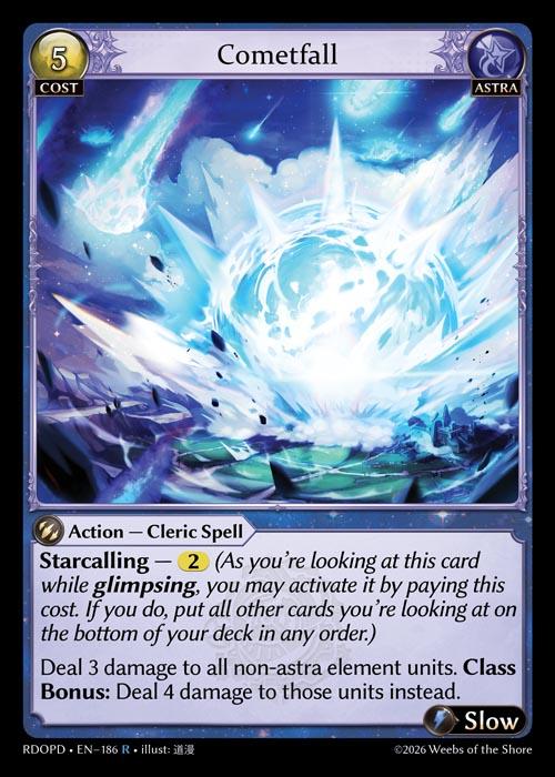 Cometfall — Radiant Origins Pantheon Decks — Grand Archive TCG