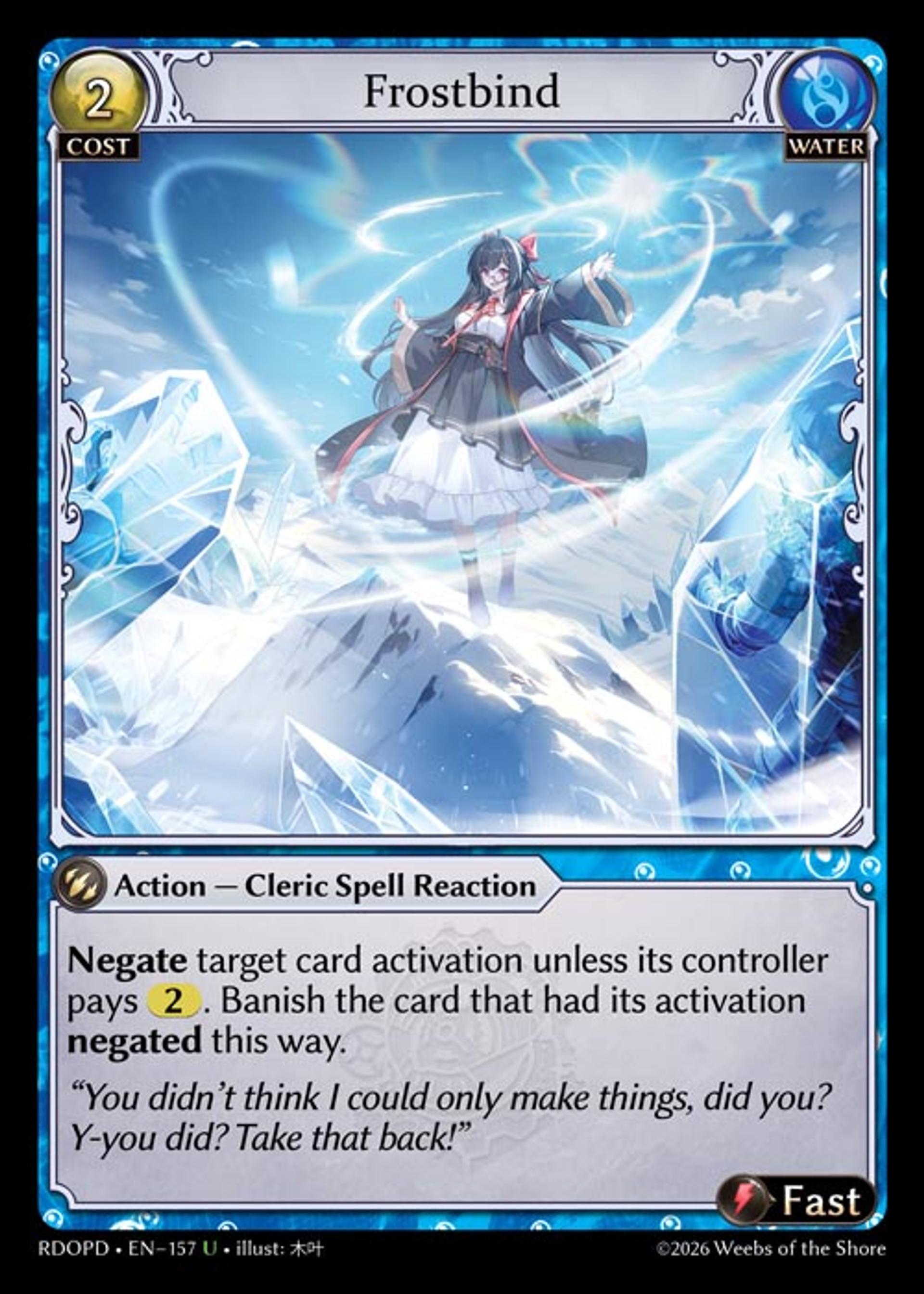 Frostbind — Radiant Origins Pantheon Decks — Grand Archive TCG