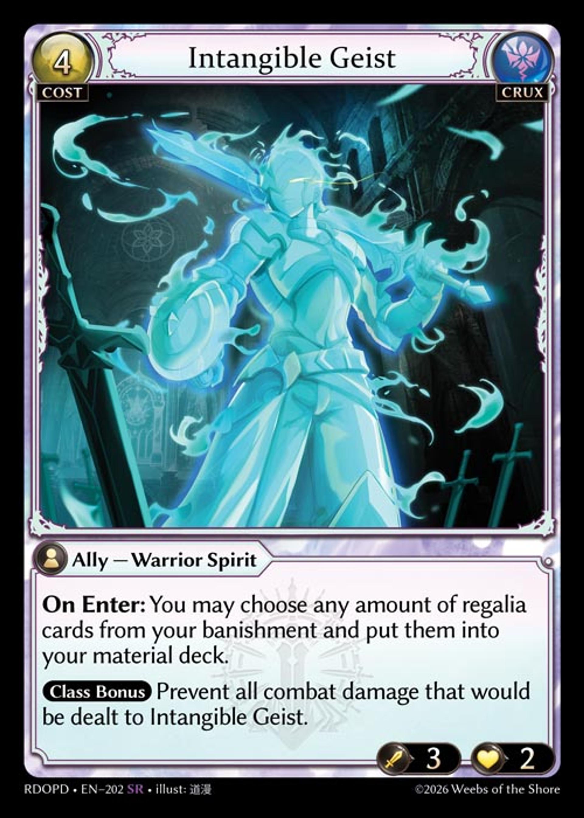 Intangible Geist — Radiant Origins Pantheon Decks — Grand Archive TCG