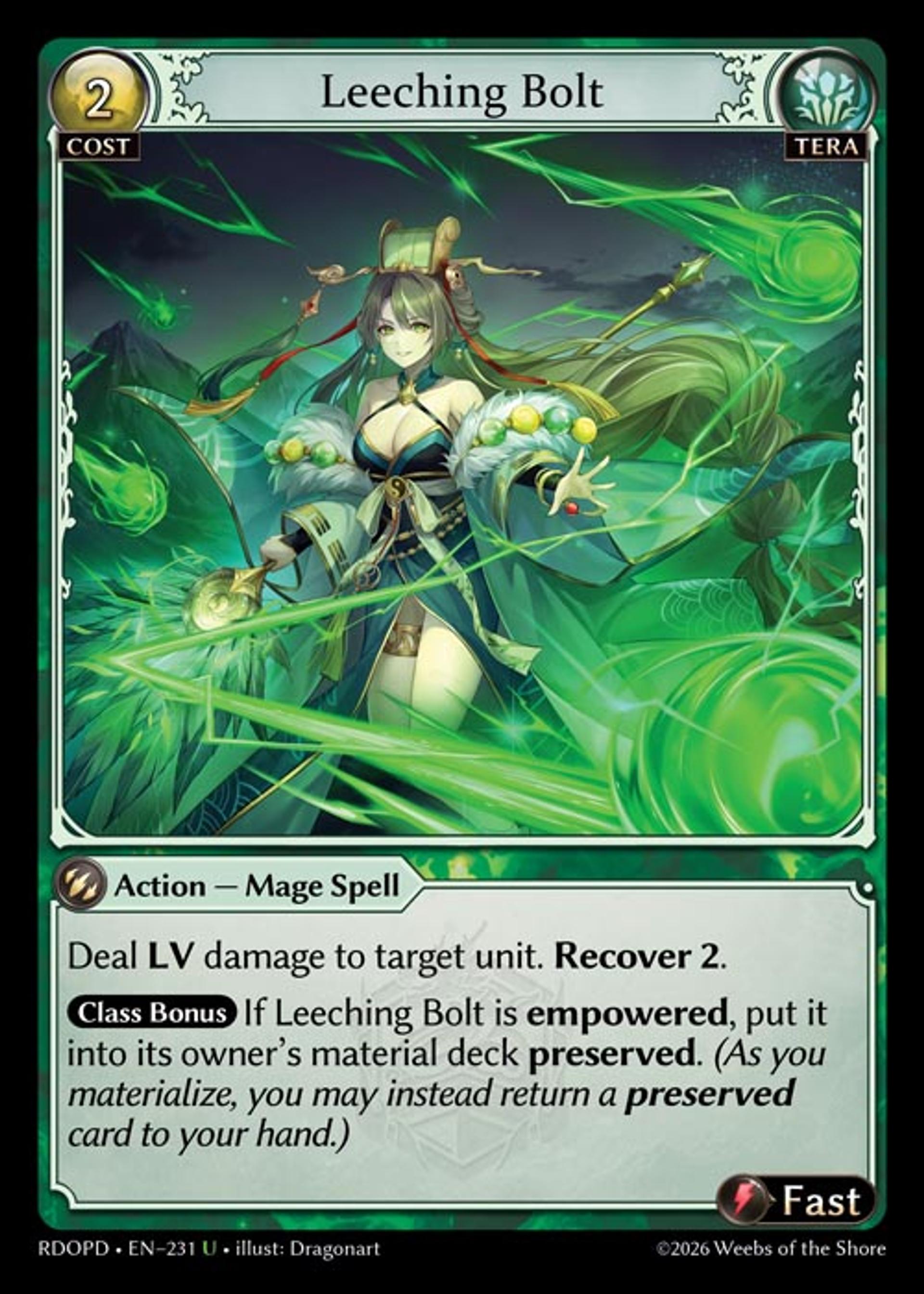 Leeching Bolt — Radiant Origins Pantheon Decks — Grand Archive TCG