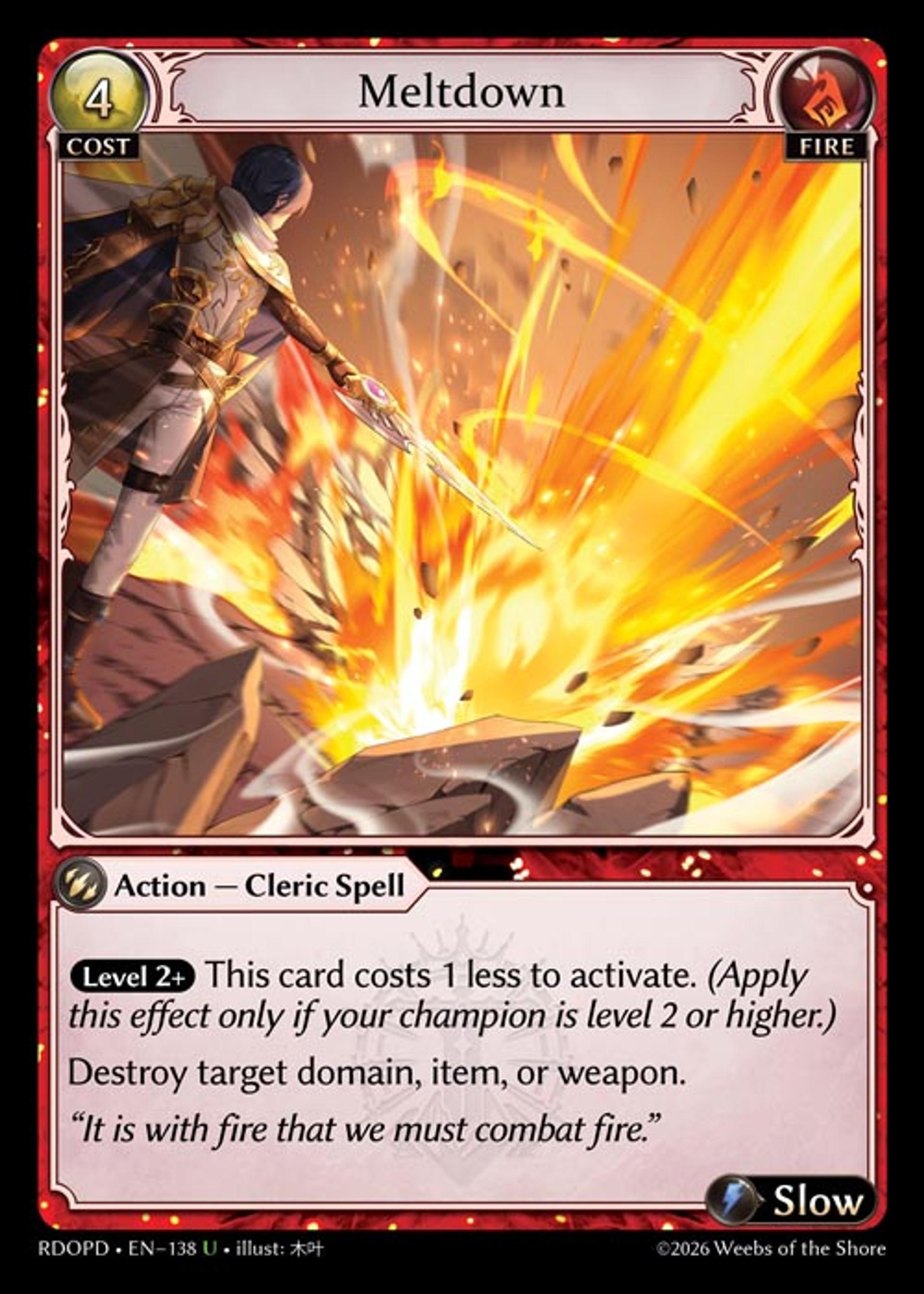 Meltdown — Radiant Origins Pantheon Decks — Grand Archive TCG