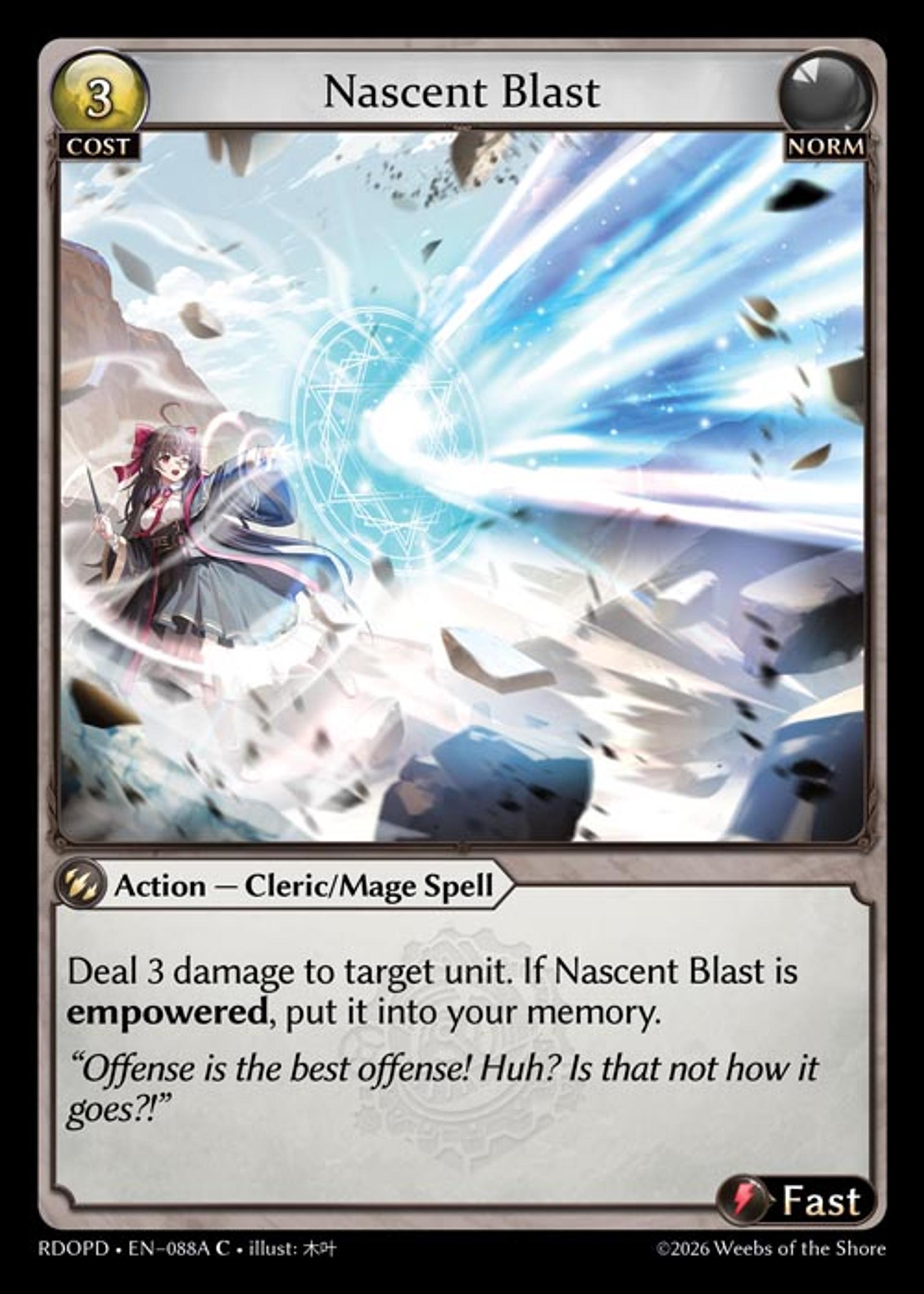 Nascent Blast — Radiant Origins Pantheon Decks — Grand Archive TCG