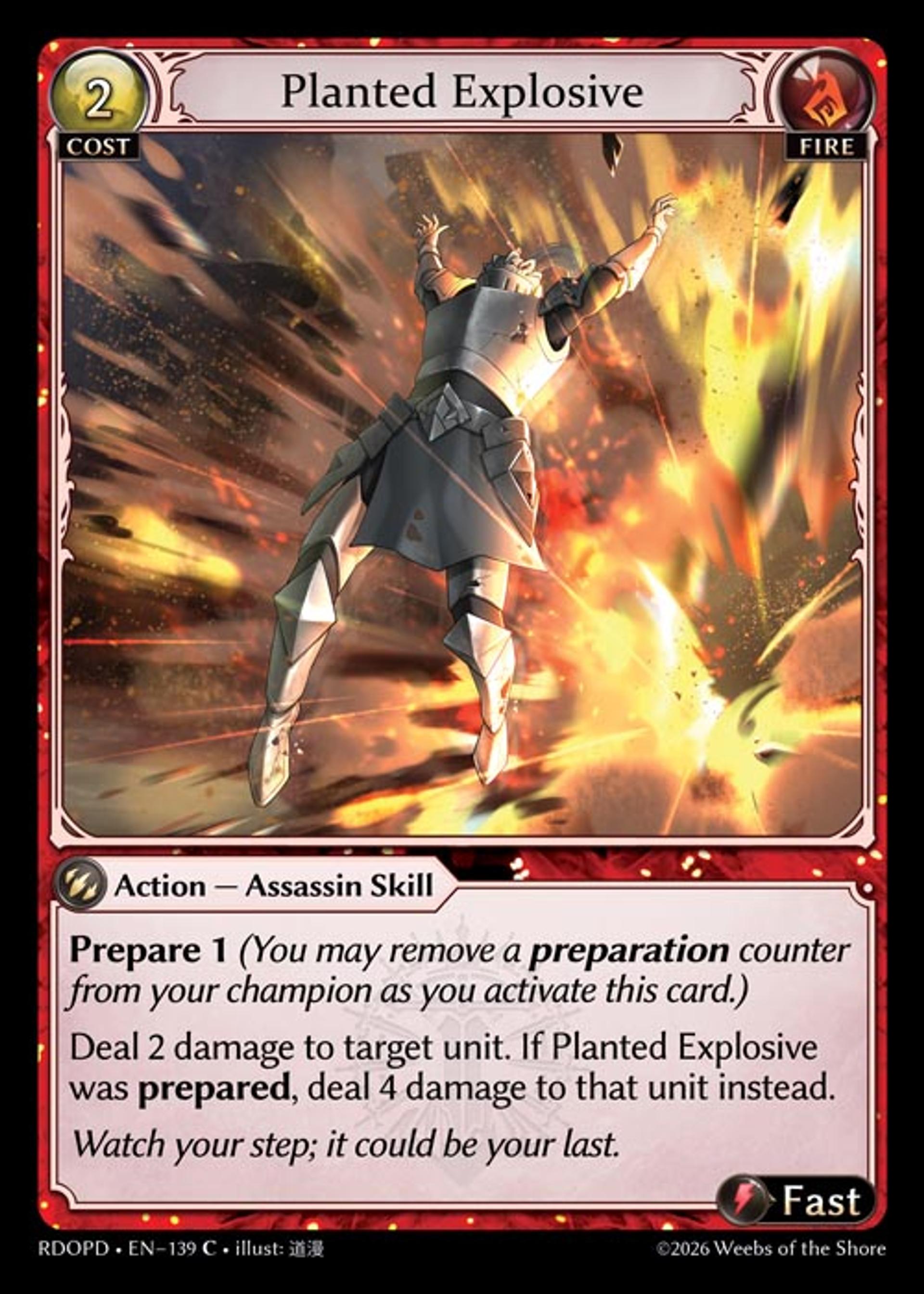 Planted Explosive — Radiant Origins Pantheon Decks — Grand Archive TCG