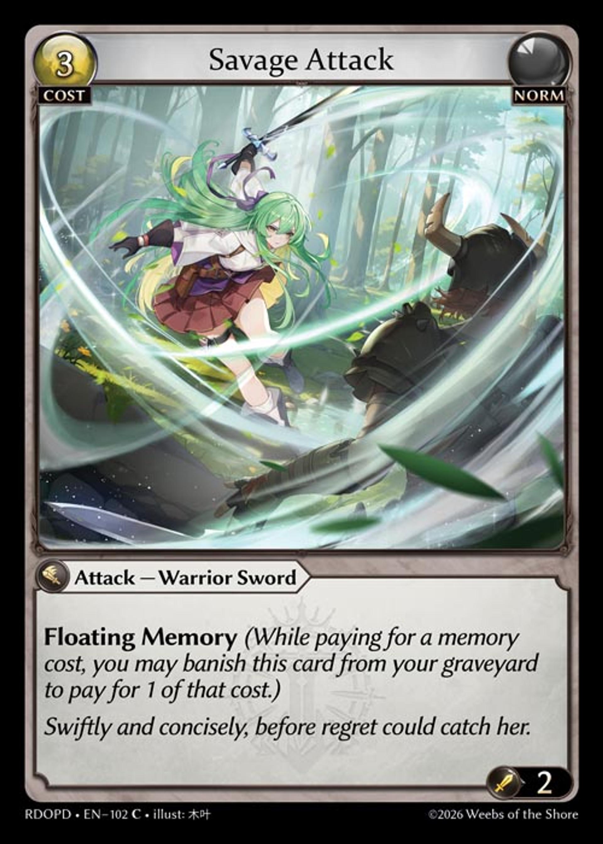 Savage Attack — Radiant Origins Pantheon Decks — Grand Archive TCG