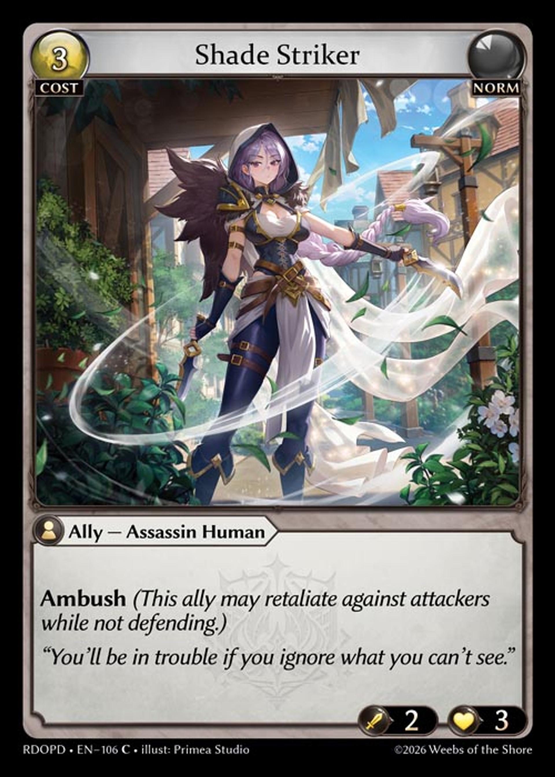 Shade Striker — Radiant Origins Pantheon Decks — Grand Archive TCG