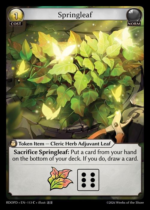 Springleaf — Radiant Origins Pantheon Decks — Grand Archive TCG