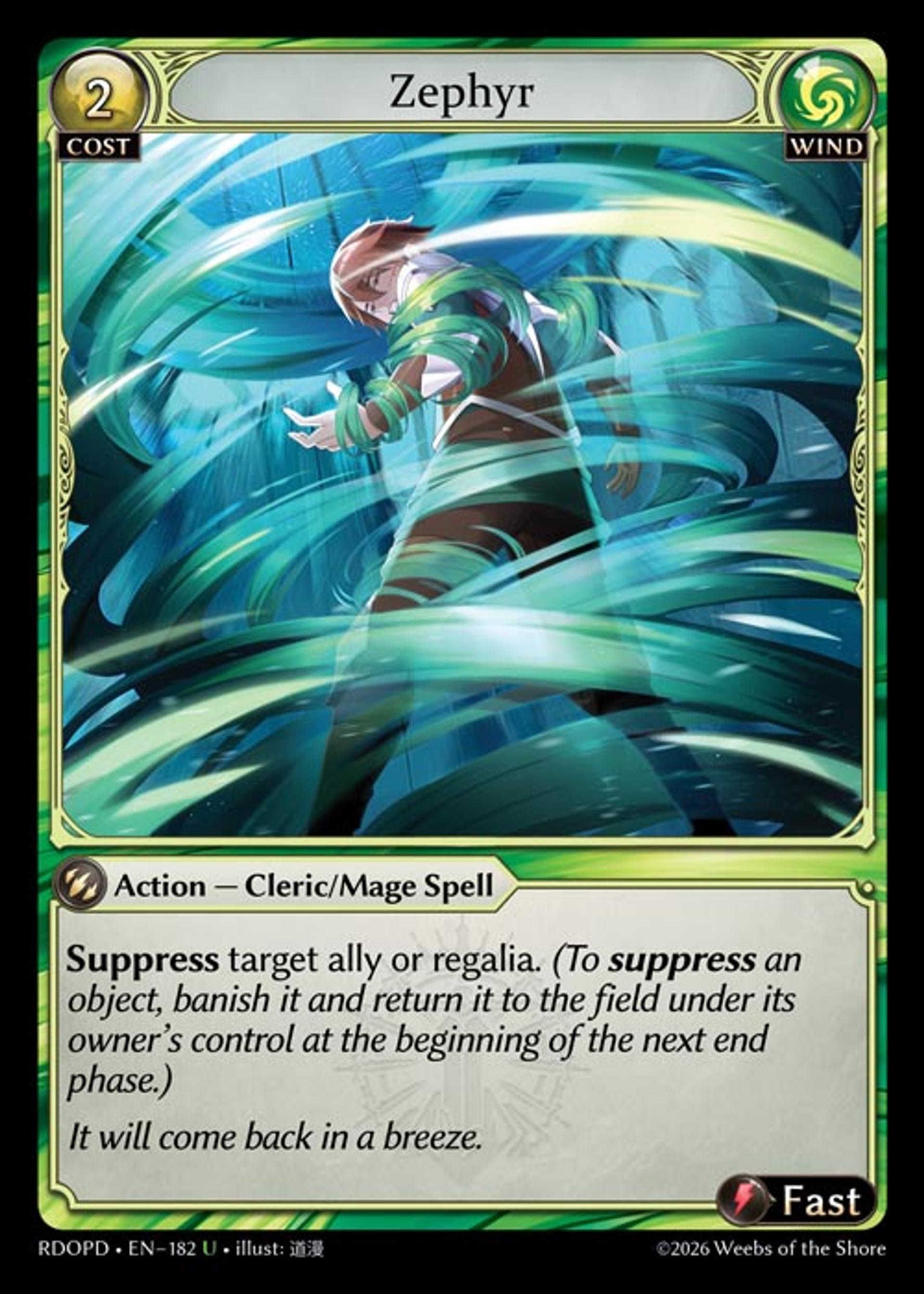 Zephyr — Radiant Origins Pantheon Decks — Grand Archive TCG
