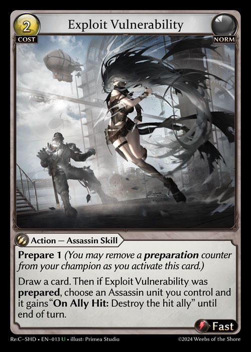 Exploit Vulnerability — Re:Collection Shadowdancer — Grand Archive TCG