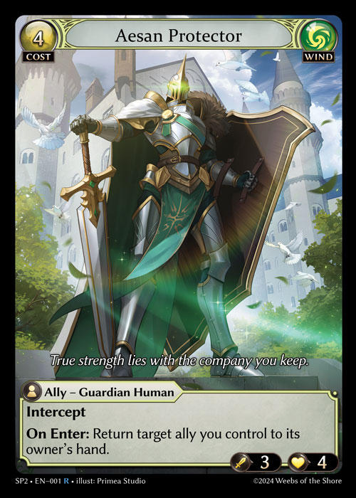 Aesan Protector — Supporter Pack 2 — Grand Archive TCG