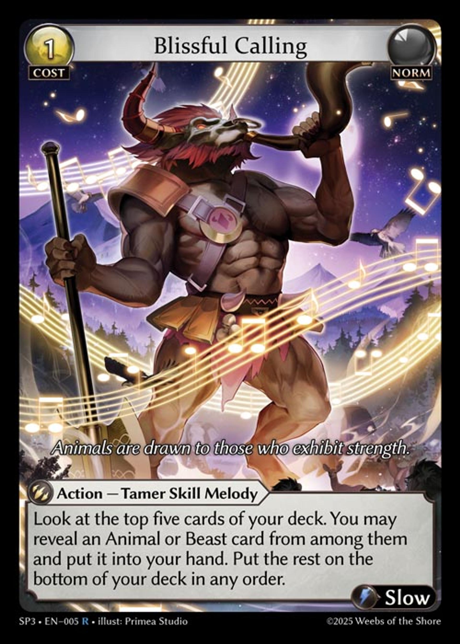 Blissful Calling — Supporter Pack 3 — Grand Archive TCG
