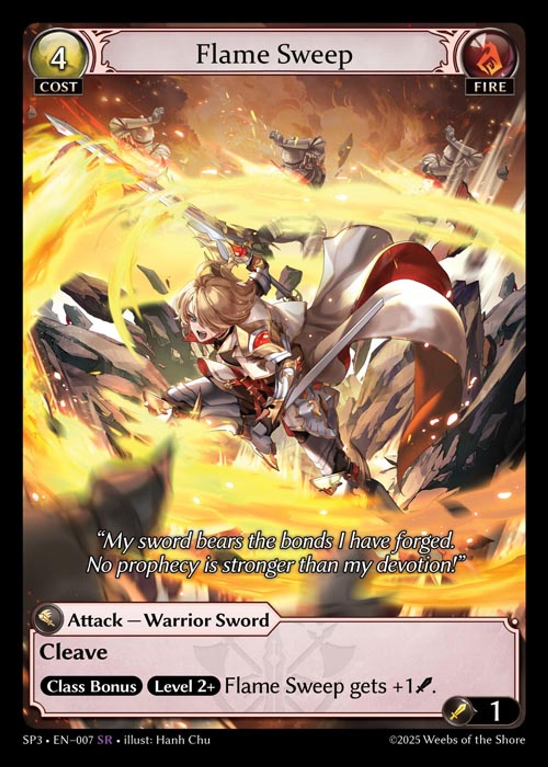 Flame Sweep — Supporter Pack 3 — Grand Archive TCG
