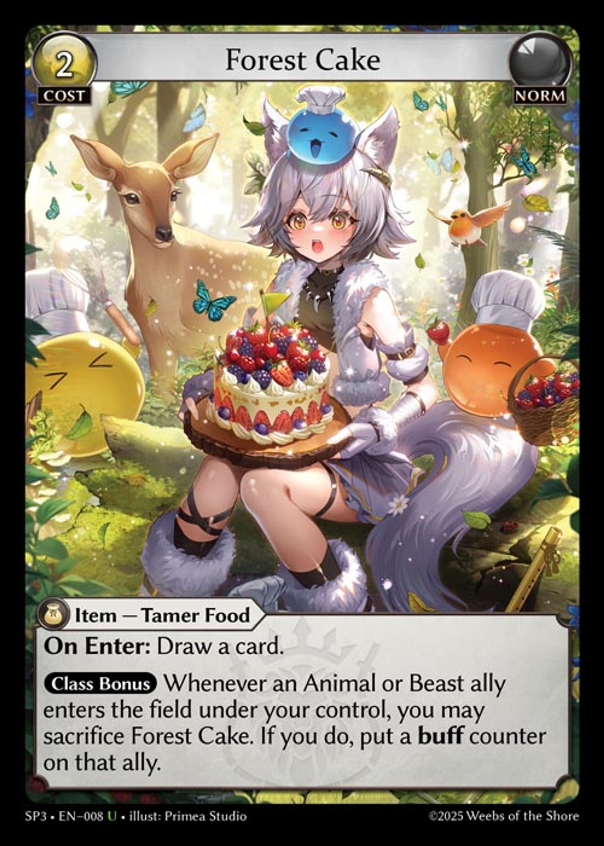 Forest Cake — Supporter Pack 3 — Grand Archive TCG