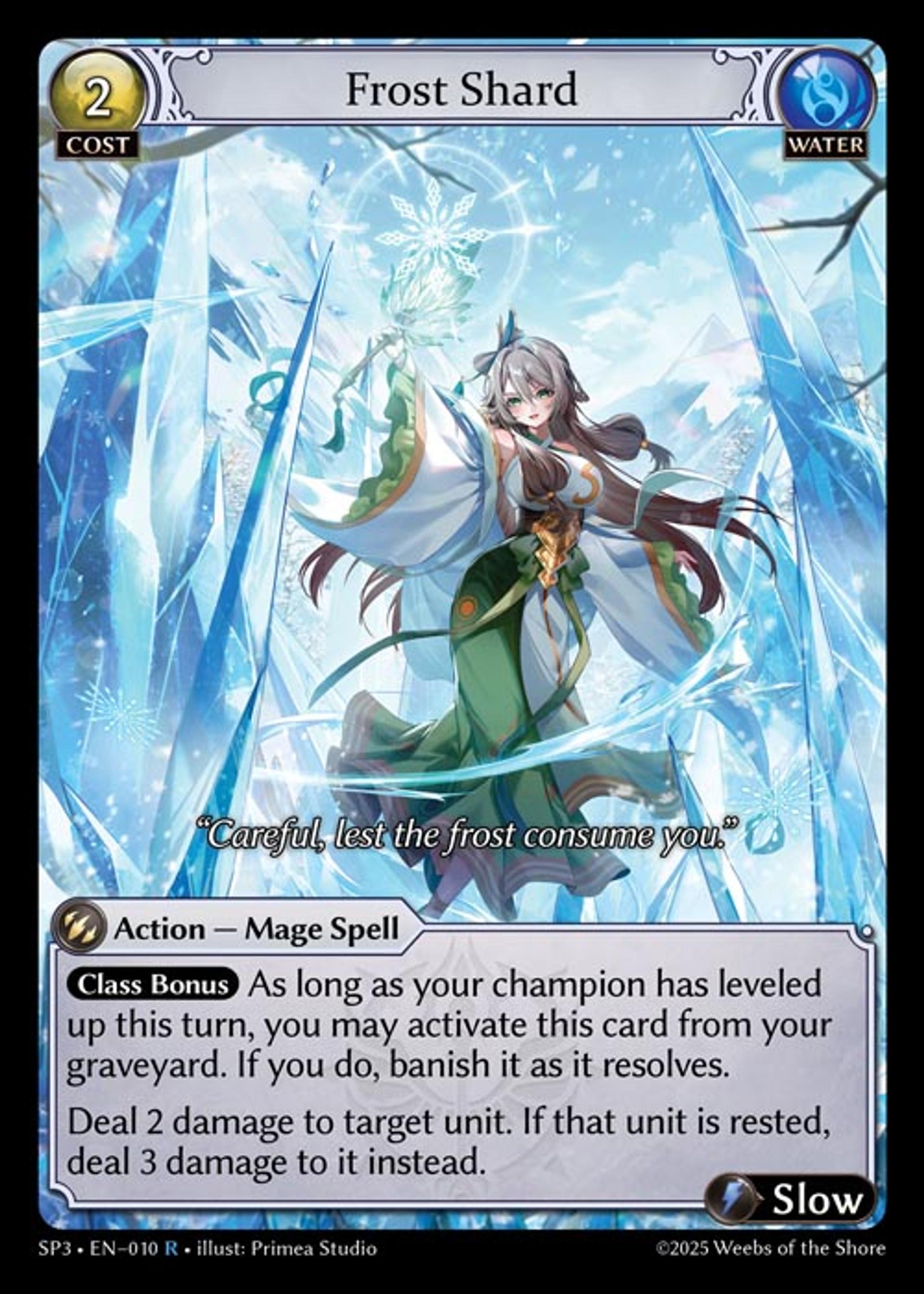 Frost Shard — Supporter Pack 3 — Grand Archive TCG