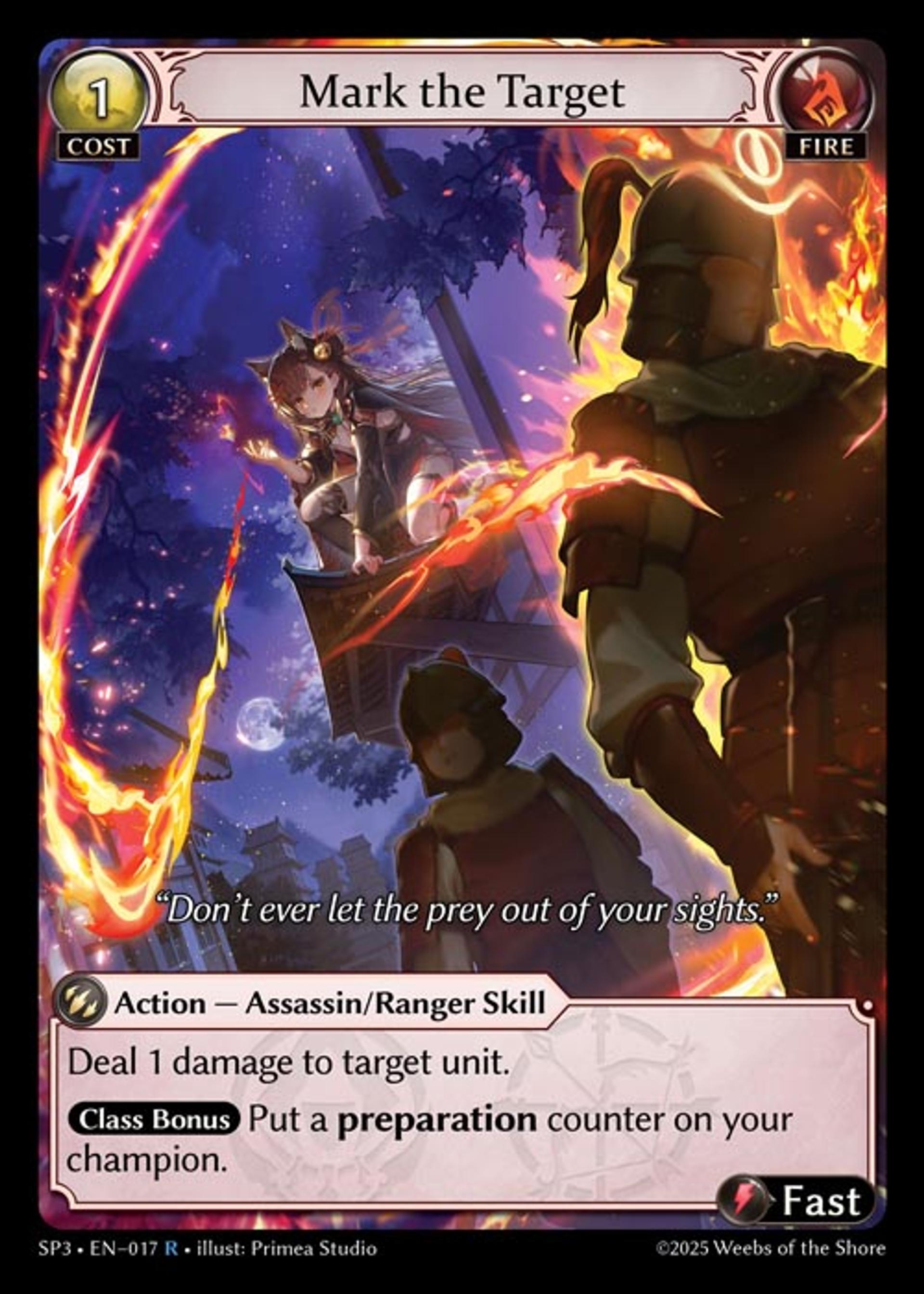 Mark the Target — Supporter Pack 3 — Grand Archive TCG